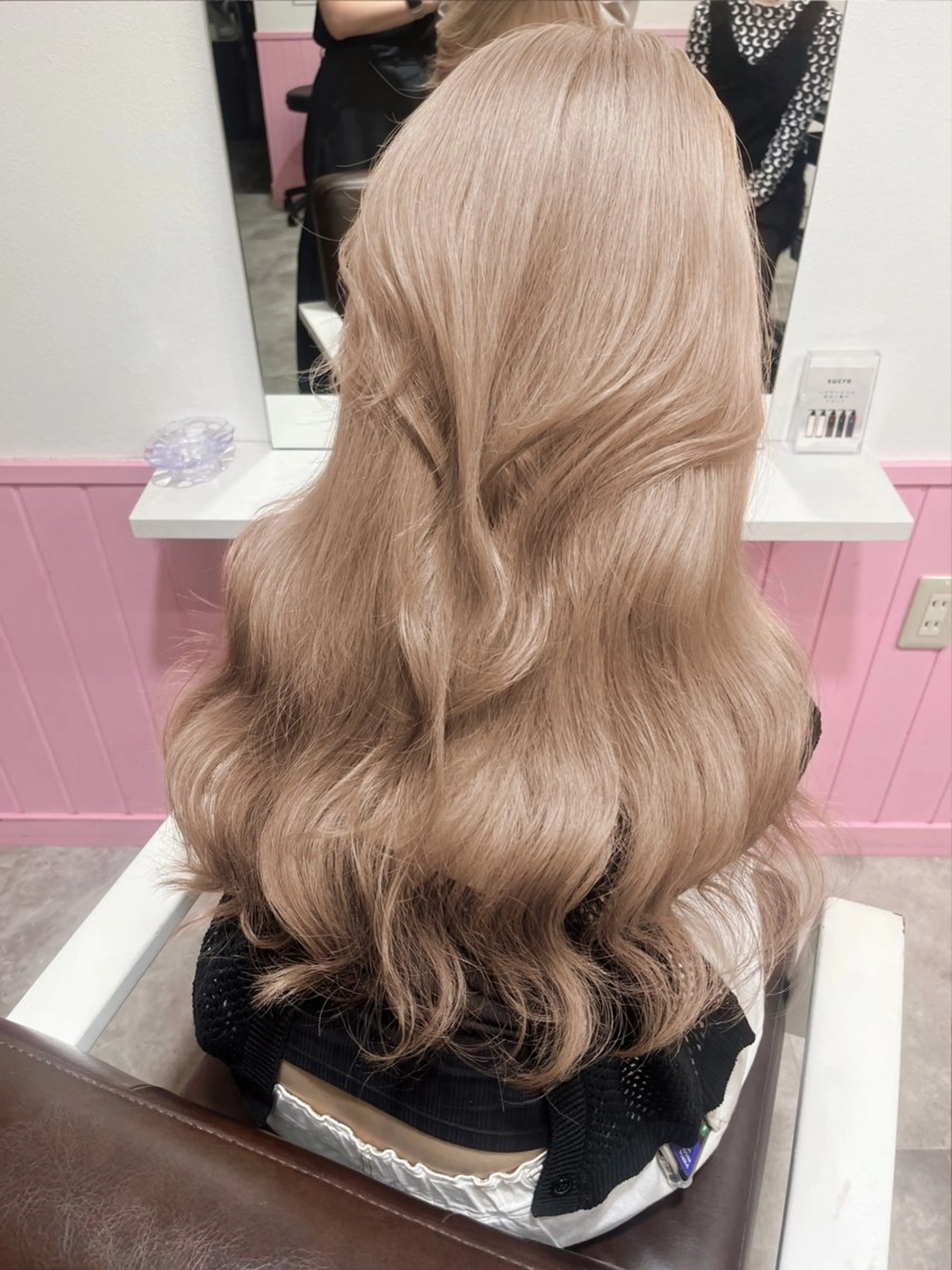 カラー 心斎橋/ブロンド/ ペールカラー/あみかのヘアスタイル