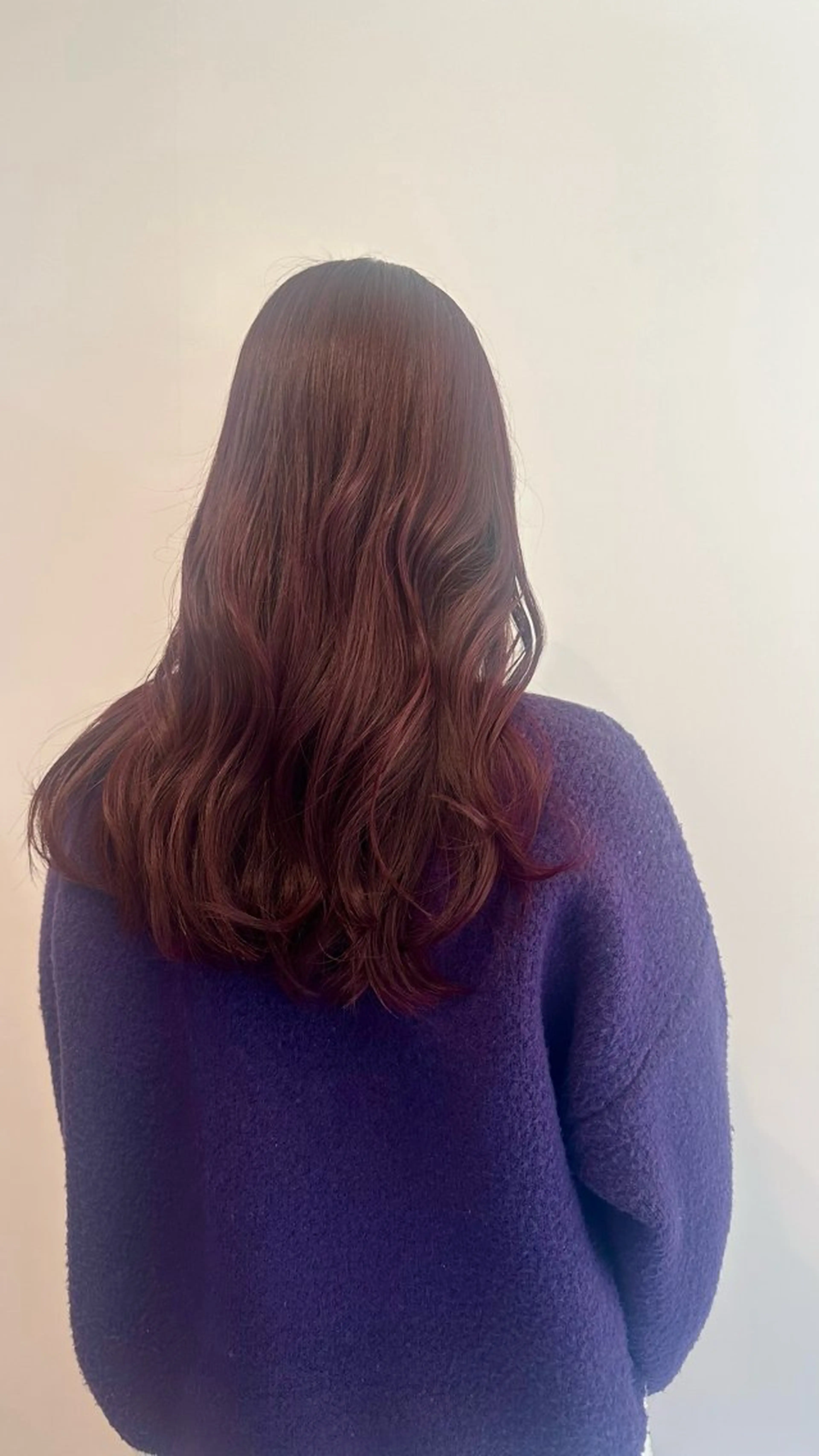 セミロング カラー AMELY甲府東店所属・湯浅 彩香のヘアスタイル