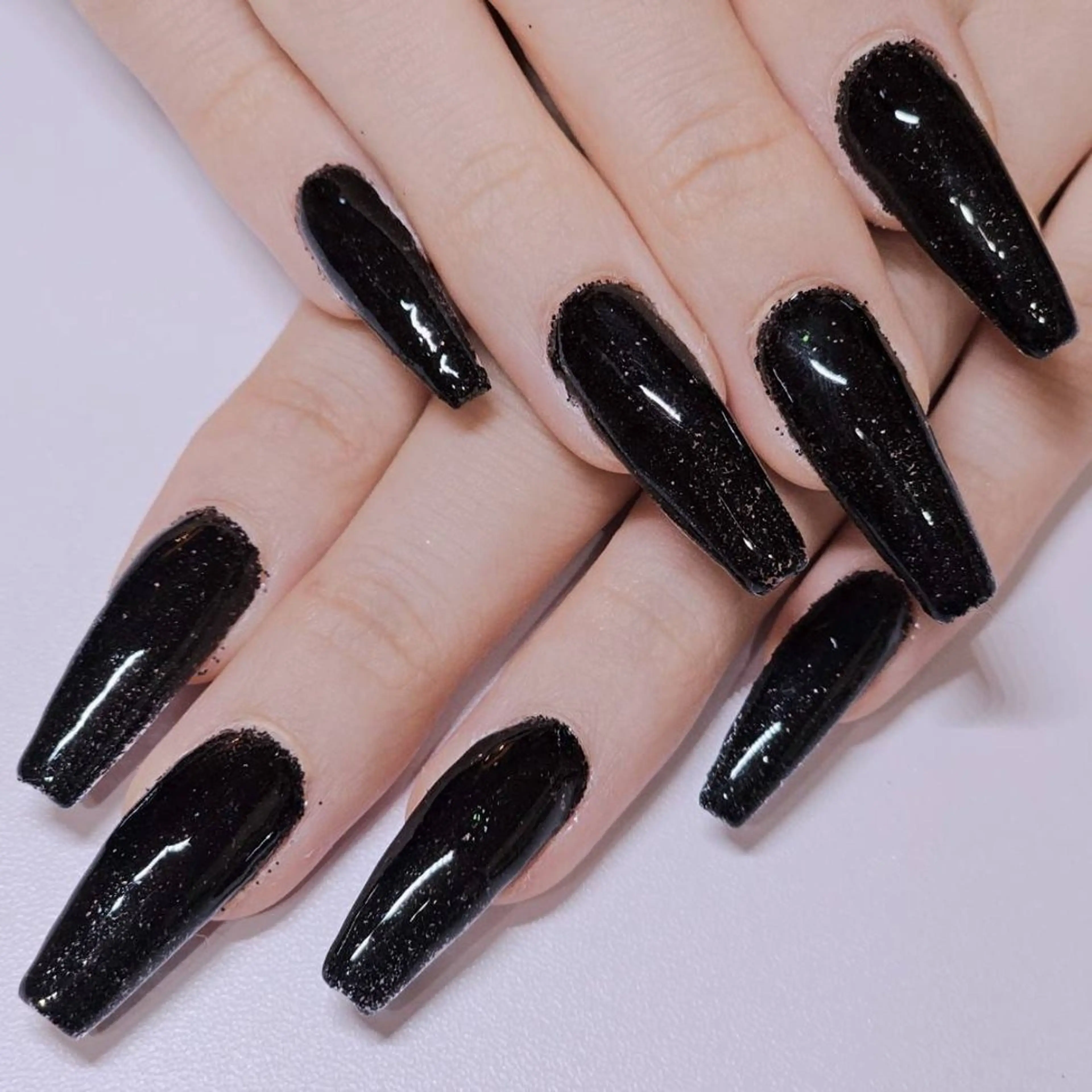 ネイル ラメ(グリッター) ワンカラーネイル ハンドネイル よしだ ひろきのネイルデザイン