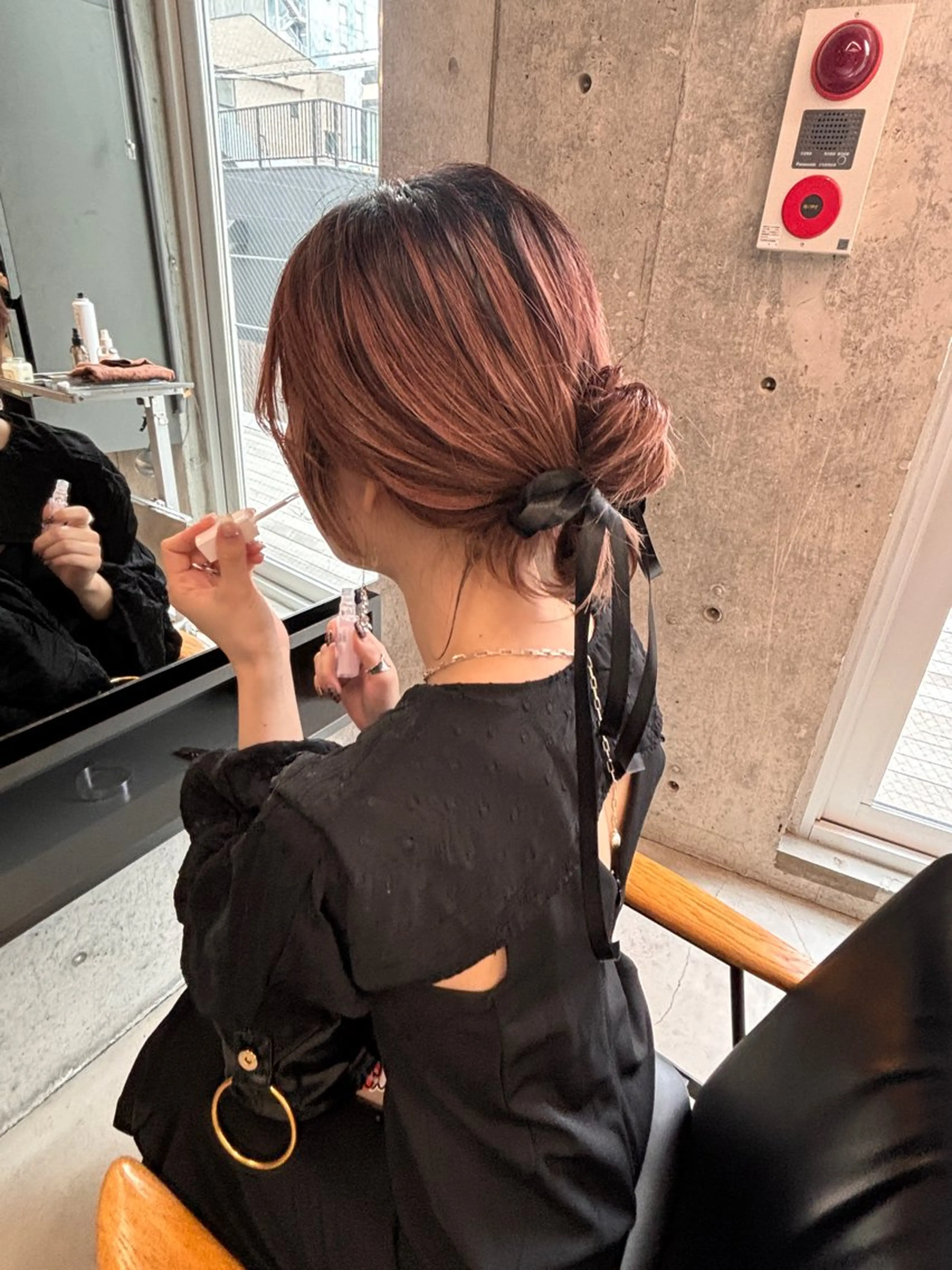 ミディアム ヘアアレンジ 結婚式・ブライダル ヘアセット yuuna/ ハッシュカット🎀のヘアスタイル