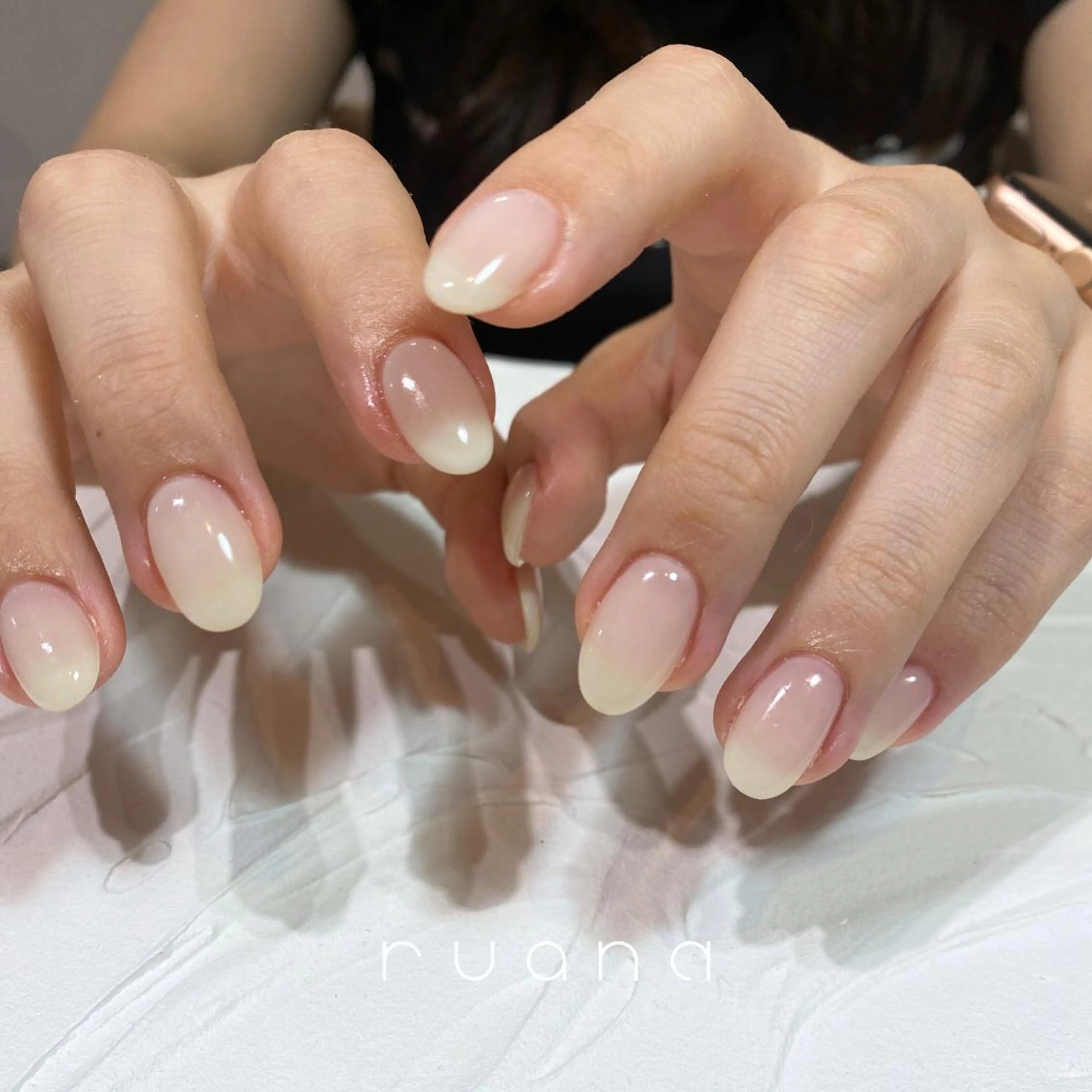 ネイル ニュアンスネイル🧡 rionaのネイルデザイン