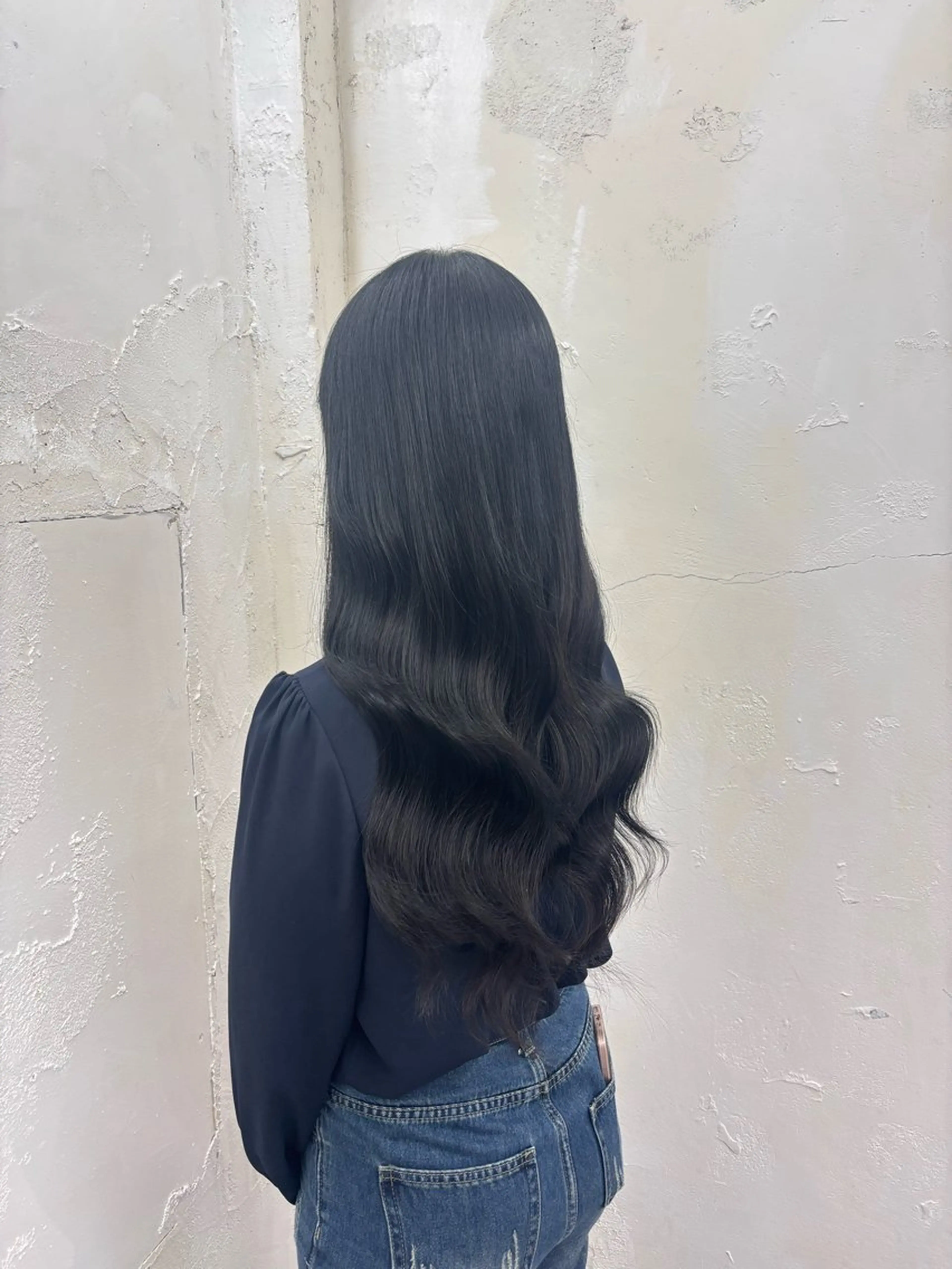 ロング カラー 黒髪 ボブ エクステ ロング ヘアカラー エクステ ALPHA りくやのヘアスタイル