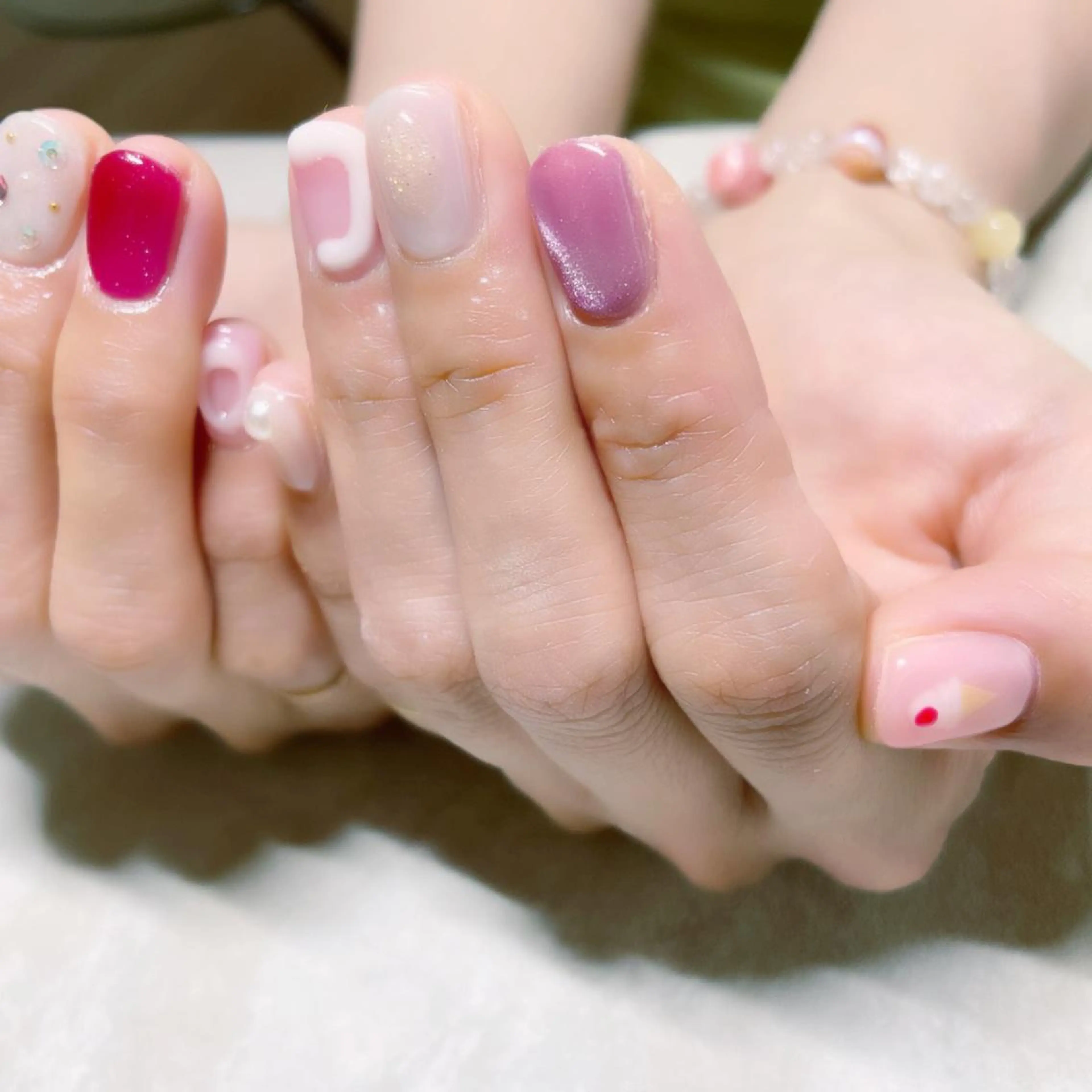 ネイル ニュアンスネイル ハンドネイル ricco risaiaのネイルデザイン