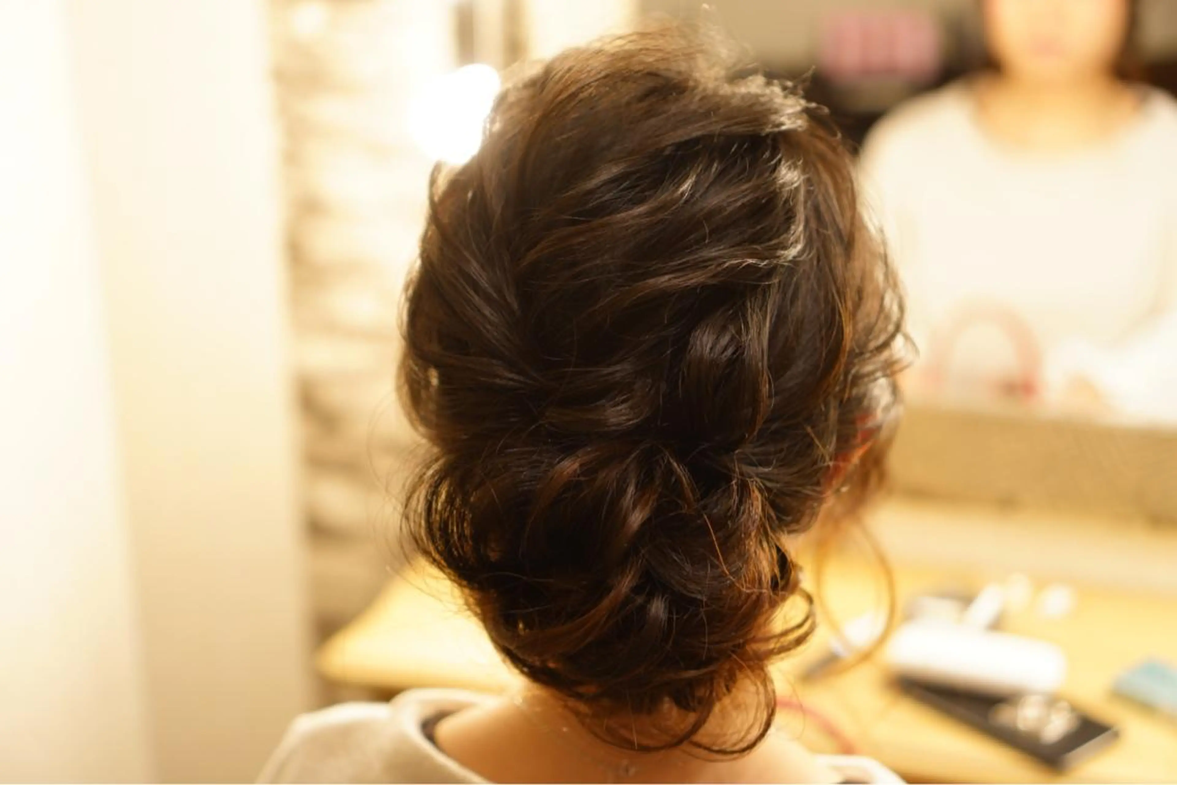 ミディアム カラー ヘアアレンジ ヘアセット hair make  Lucciのヘアスタイル