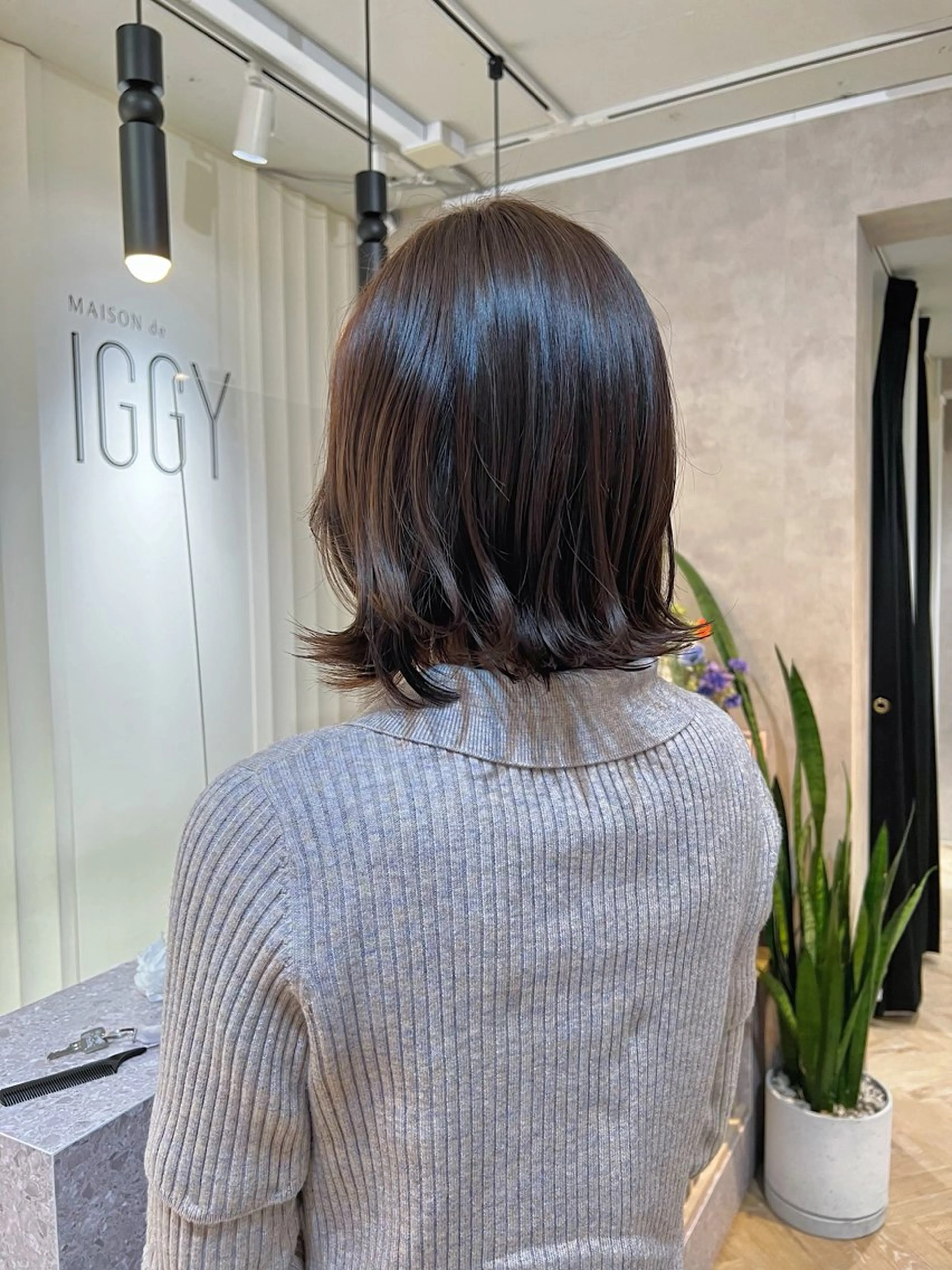 ミディアム カラー 透明感カラー ヘアカラー 💜透明感カラー/ harukaのヘアスタイル