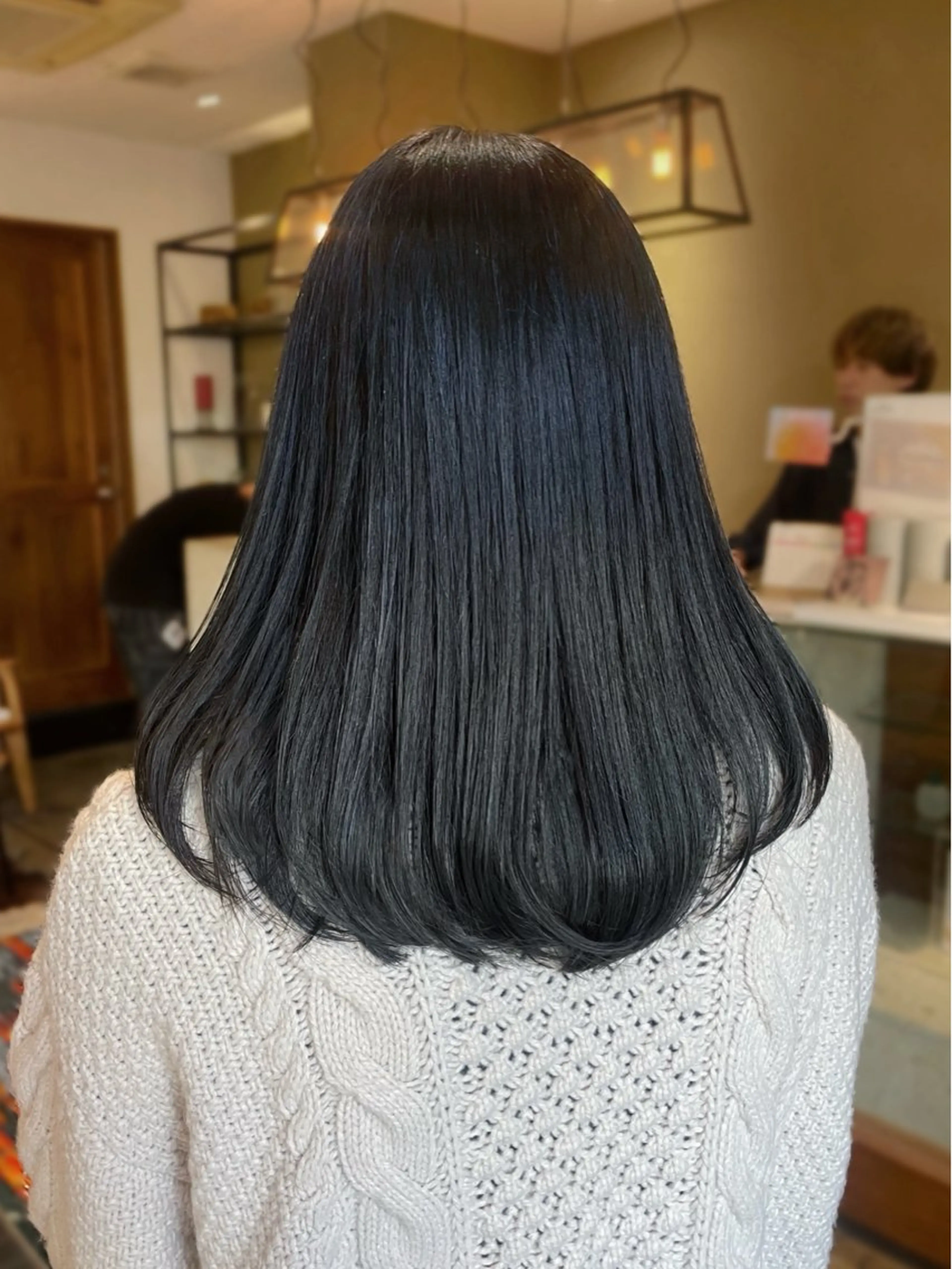 セミロング カラー カット ヘアカラー トリートメント 𝒚𝒖-𝒓𝒊 ⸝⋆艶color🌙のヘアスタイル