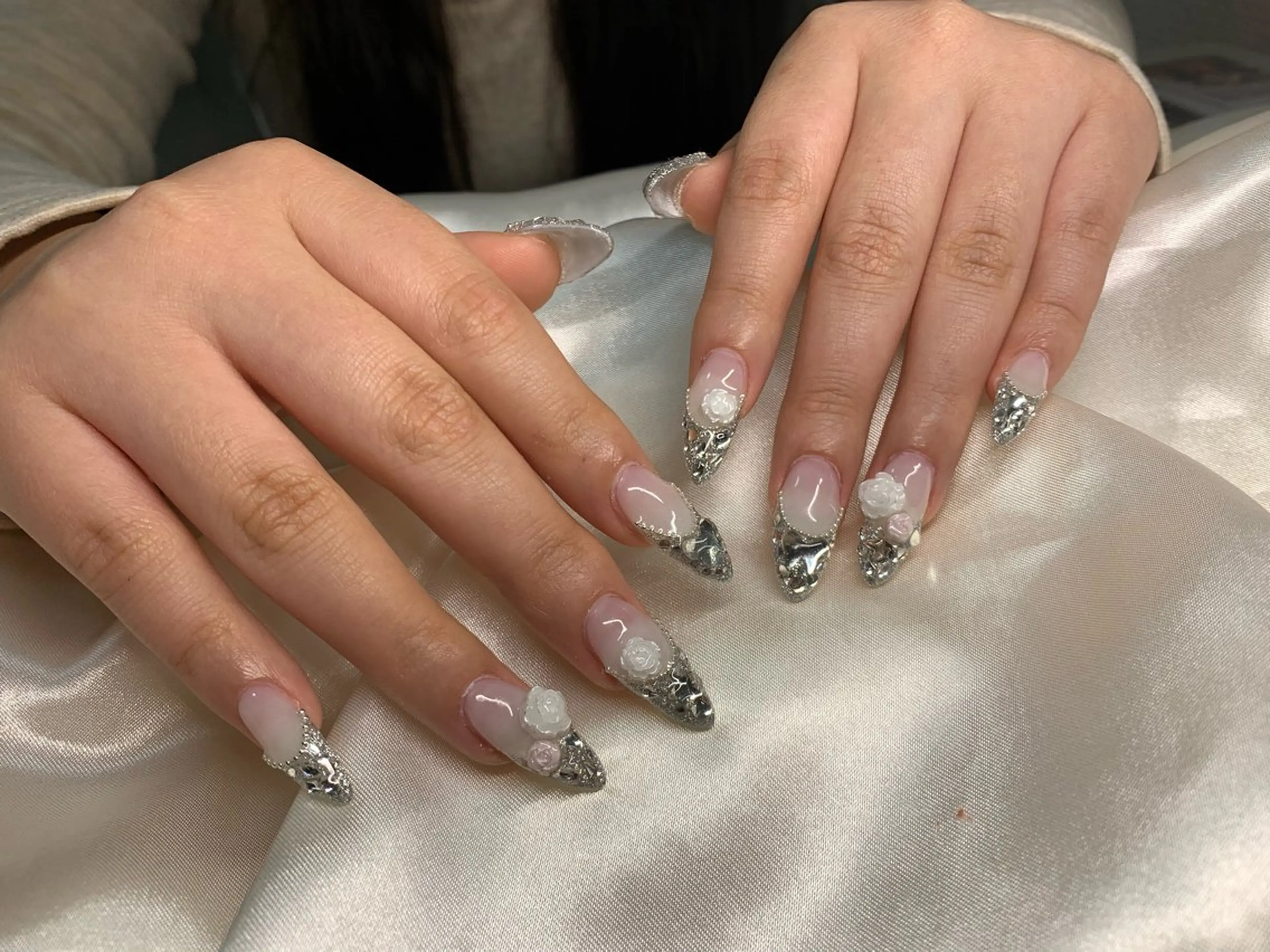 ネイル 持ち込み 春ネイル ハンドネイル ANA.CHUO NAILSのネイルデザイン