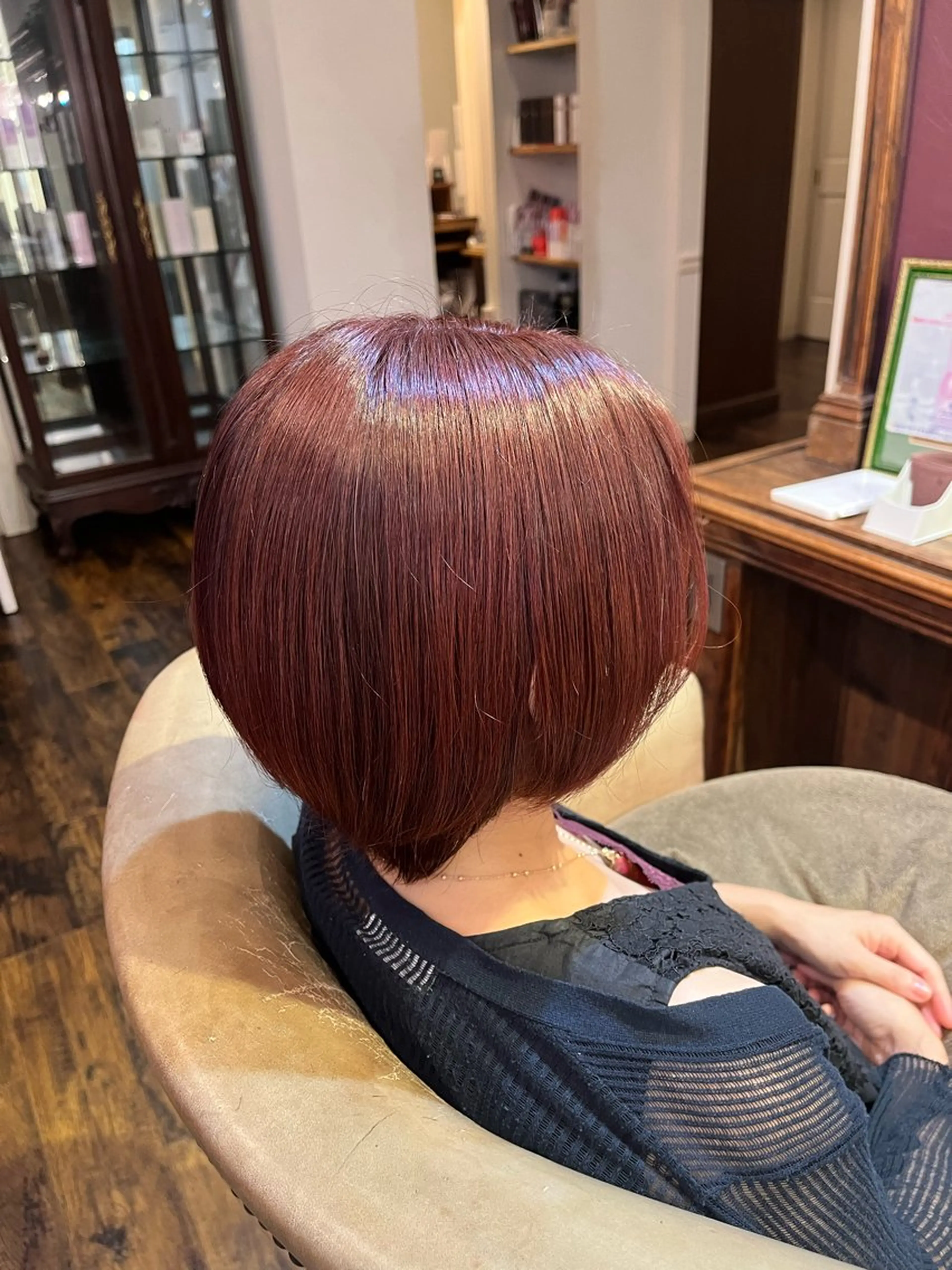 ショート カラー ブラウンカラー ピンクカラー ピンクブラウン jam Creative Hair Design所属・【jam】横山 真優華のヘアスタイル