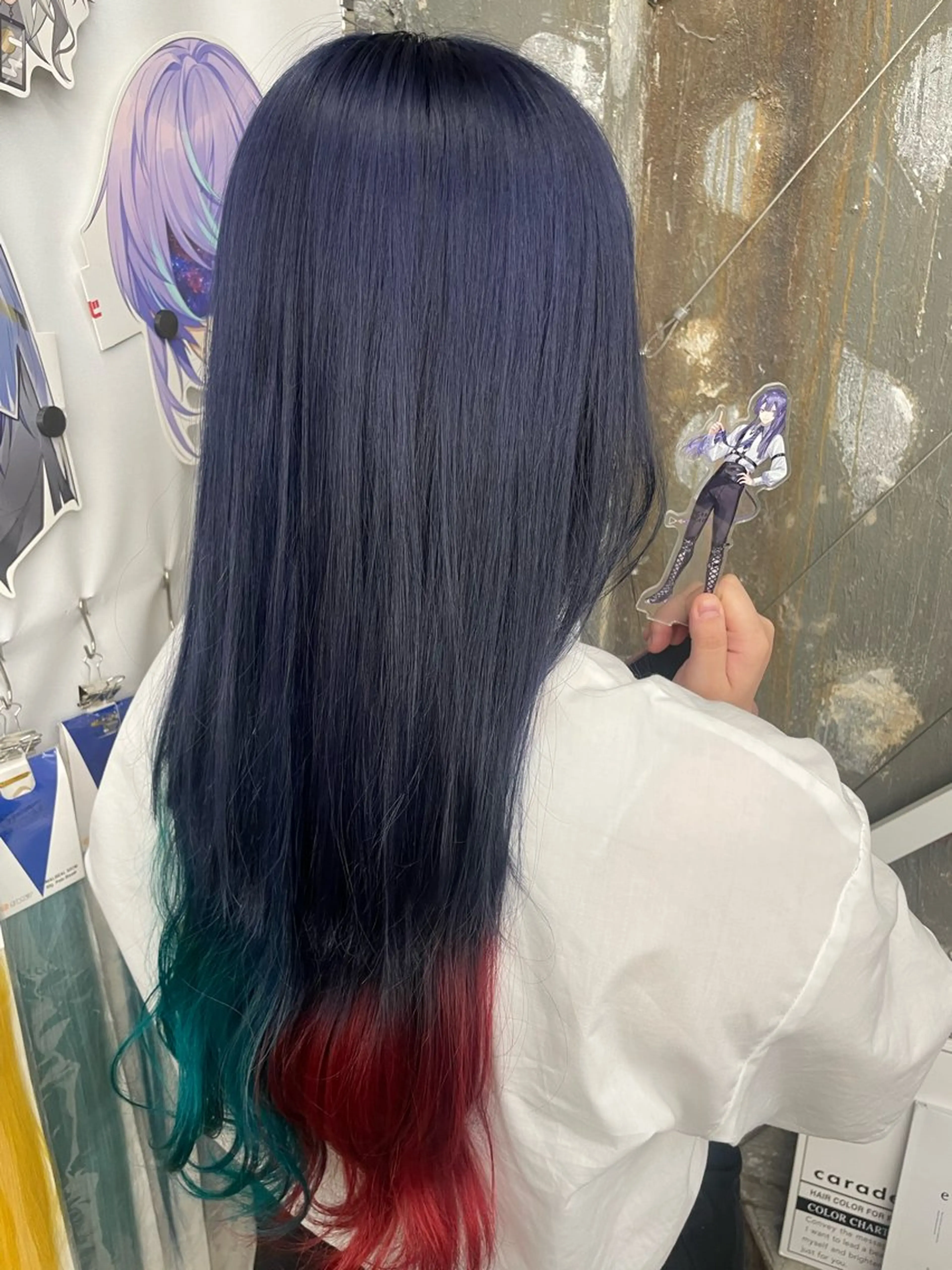 ミディアム カラー ヘアカラー トリートメント インナーカラー/推し ウルフ/アニメカラーのヘアスタイル