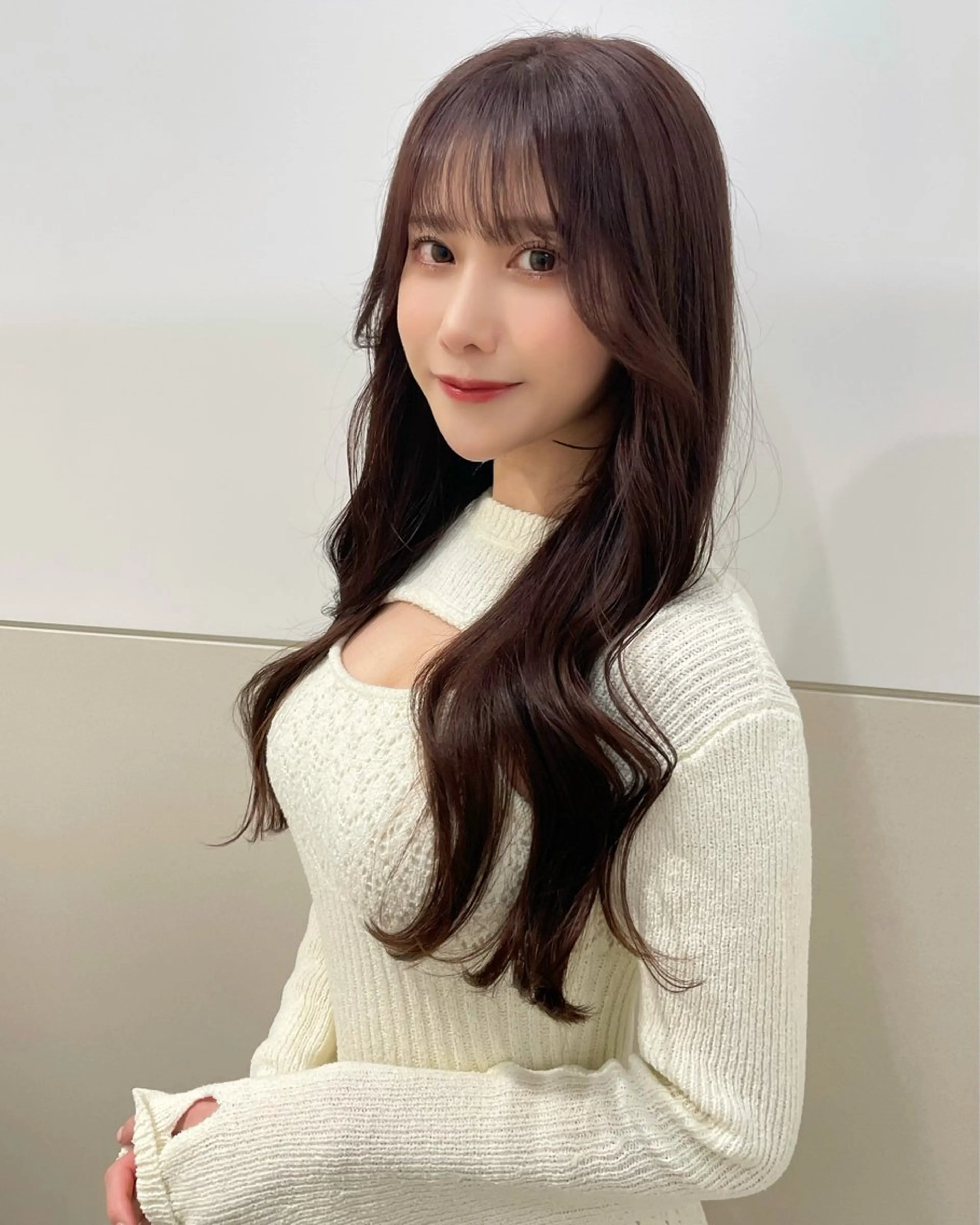 ロング カラー カット ヘアカラー トリートメント 韓国ヘア🤍顔周り/ 髪質改善✨/林遼一郎のヘアスタイル