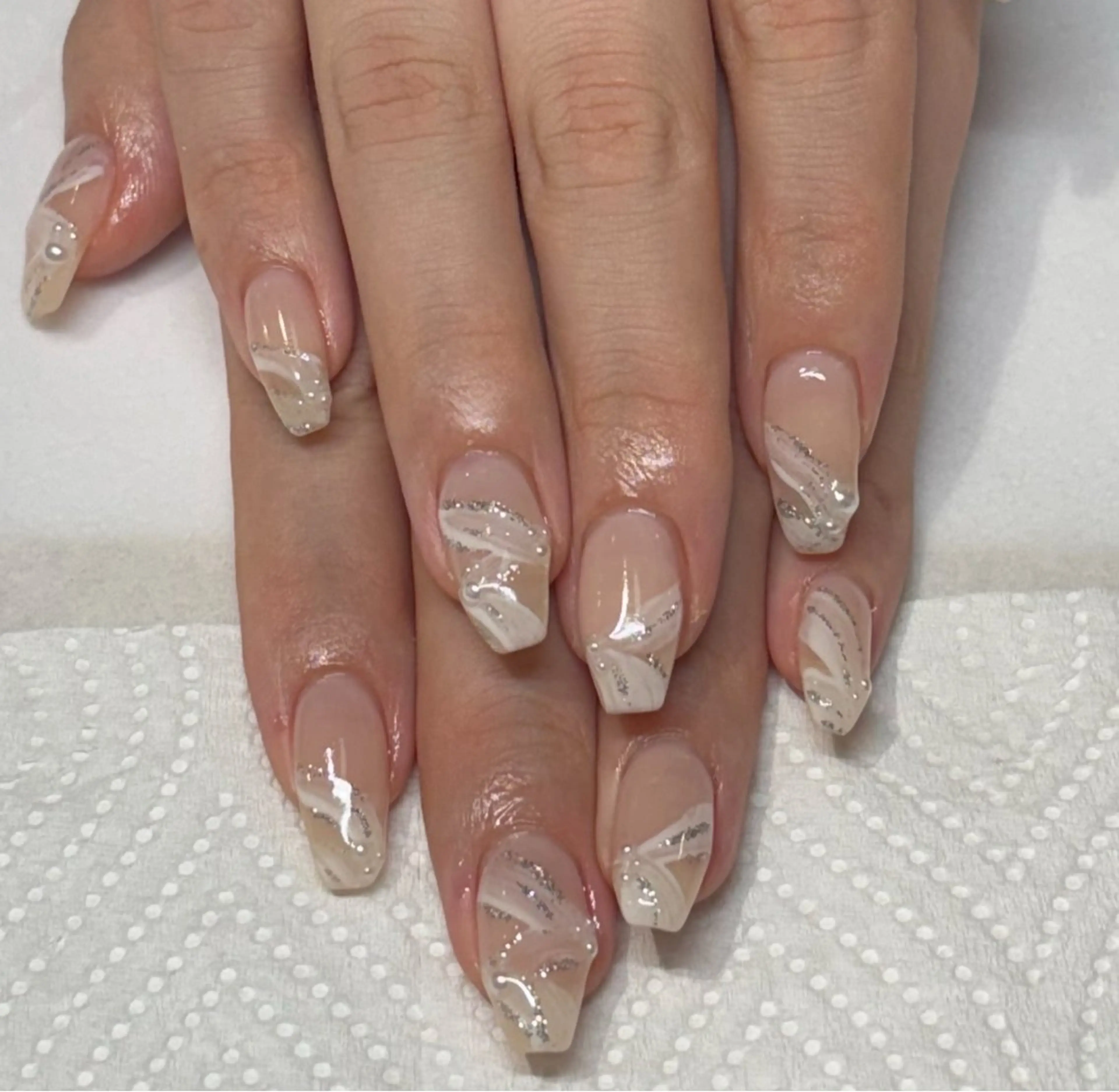 ネイル ハンドネイル 🩶韓国/ワンホン myu🩶のネイルデザイン