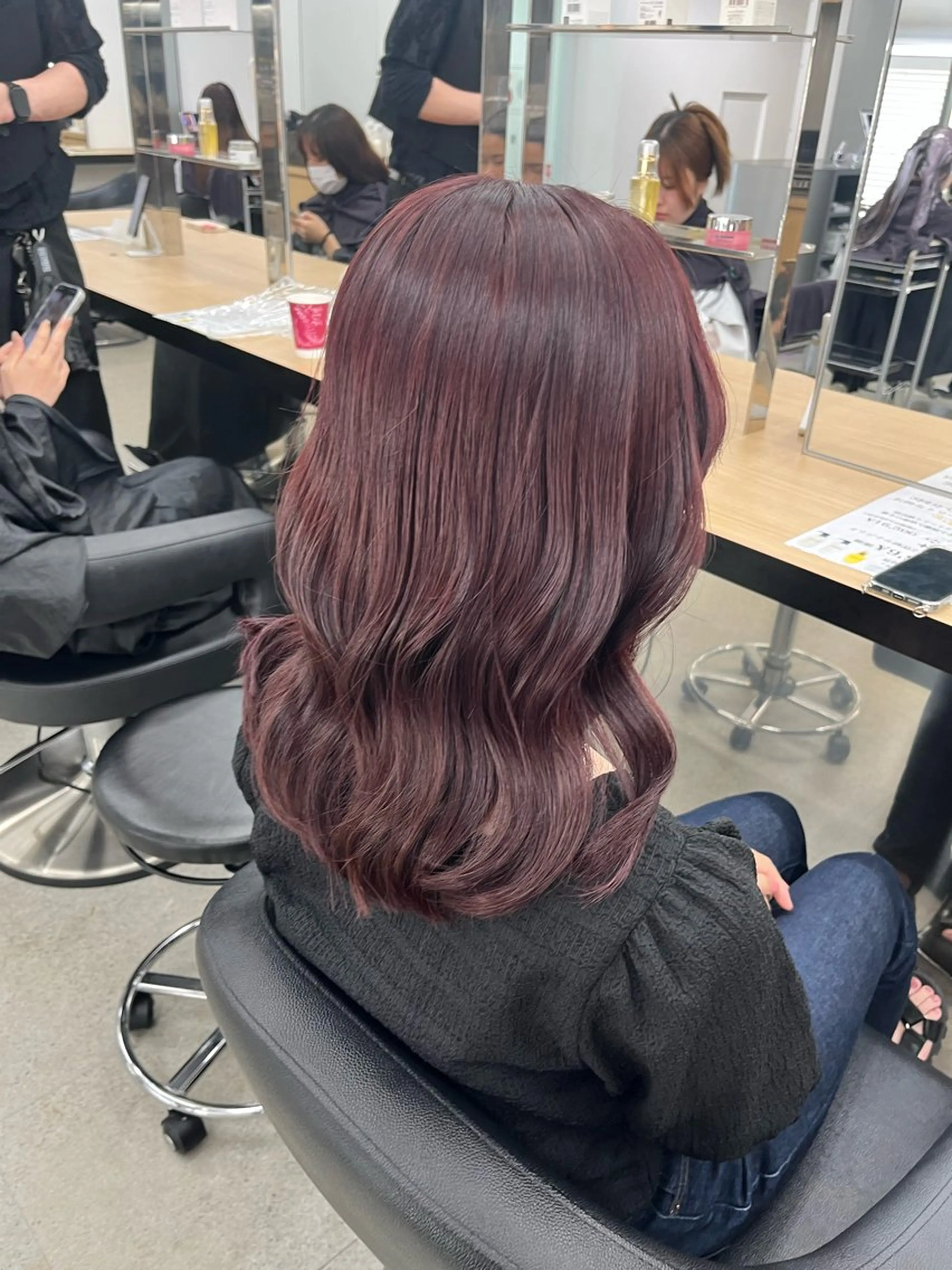 セミロング ヘアカラー miku/ラベンダー 透明感カラー🪻❤︎のヘアスタイル