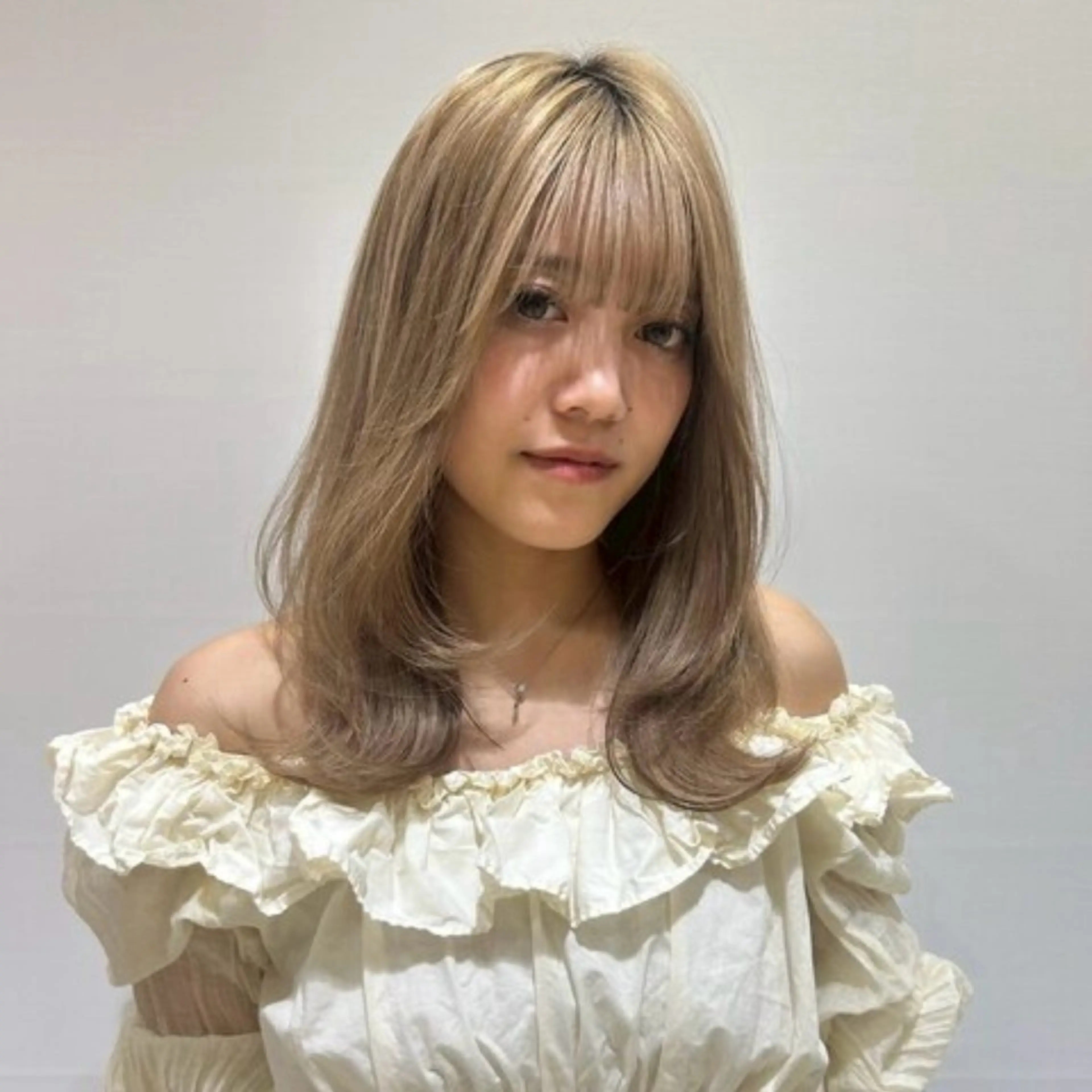 ミディアム ハイトーン/ボブ/ ハイライト💫我如古のヘアスタイル