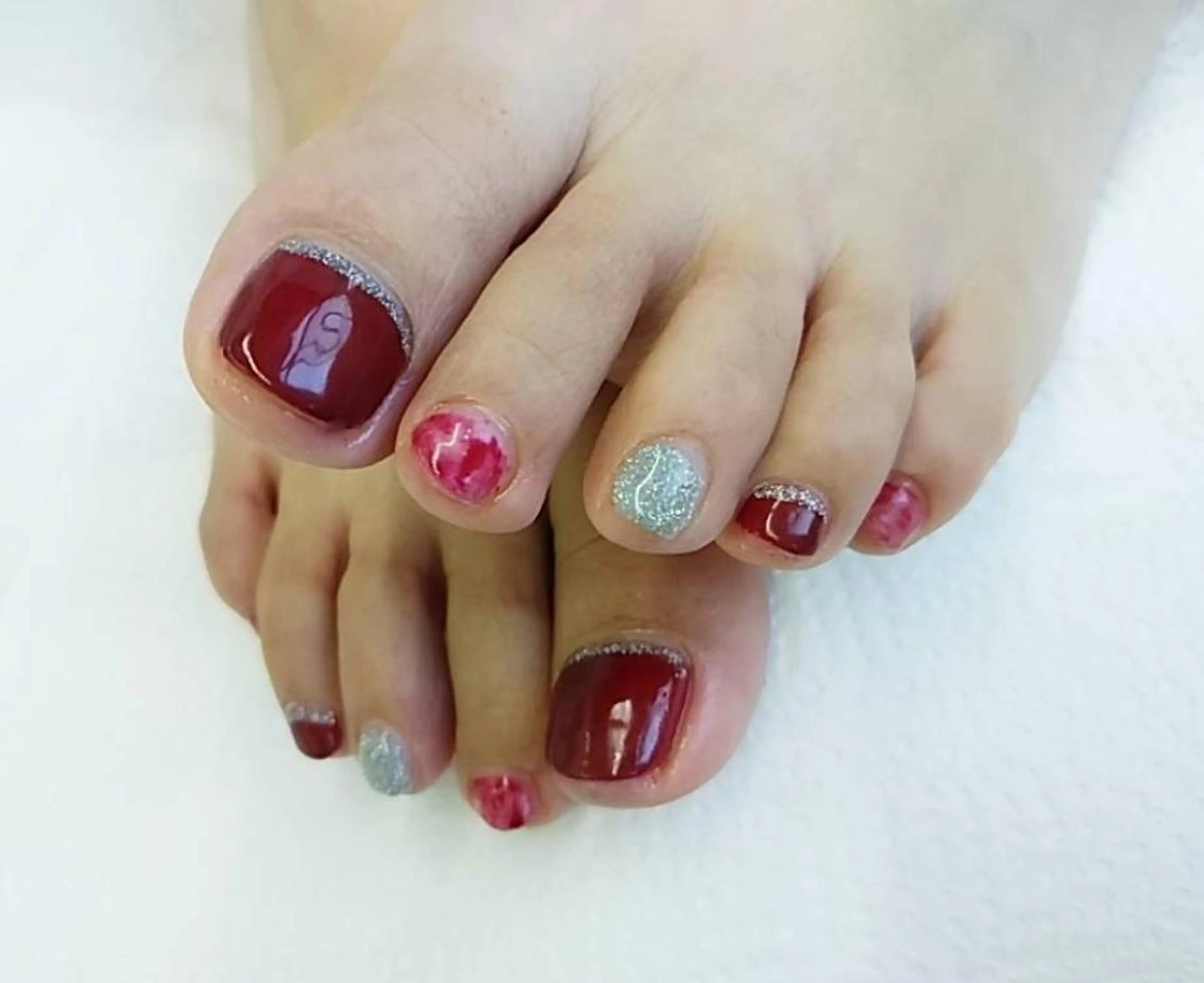 ネイル ボルドー プライベートサロン RosyLily所属・プライベートサロン Rosy Lilyのネイルデザイン