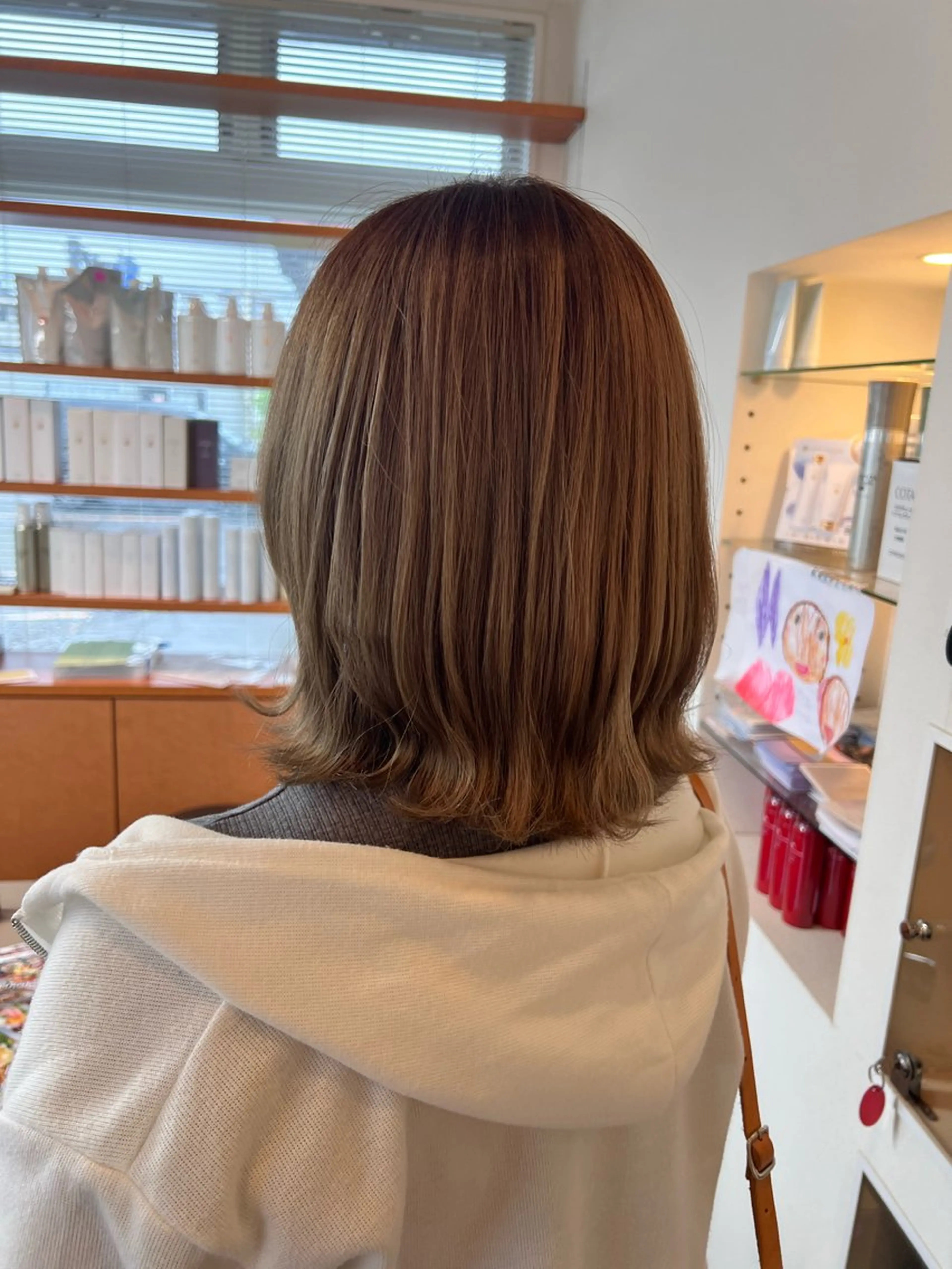 ミディアム カラー ヘアアレンジ HAIR chic所属・澤越 遥花のヘアスタイル