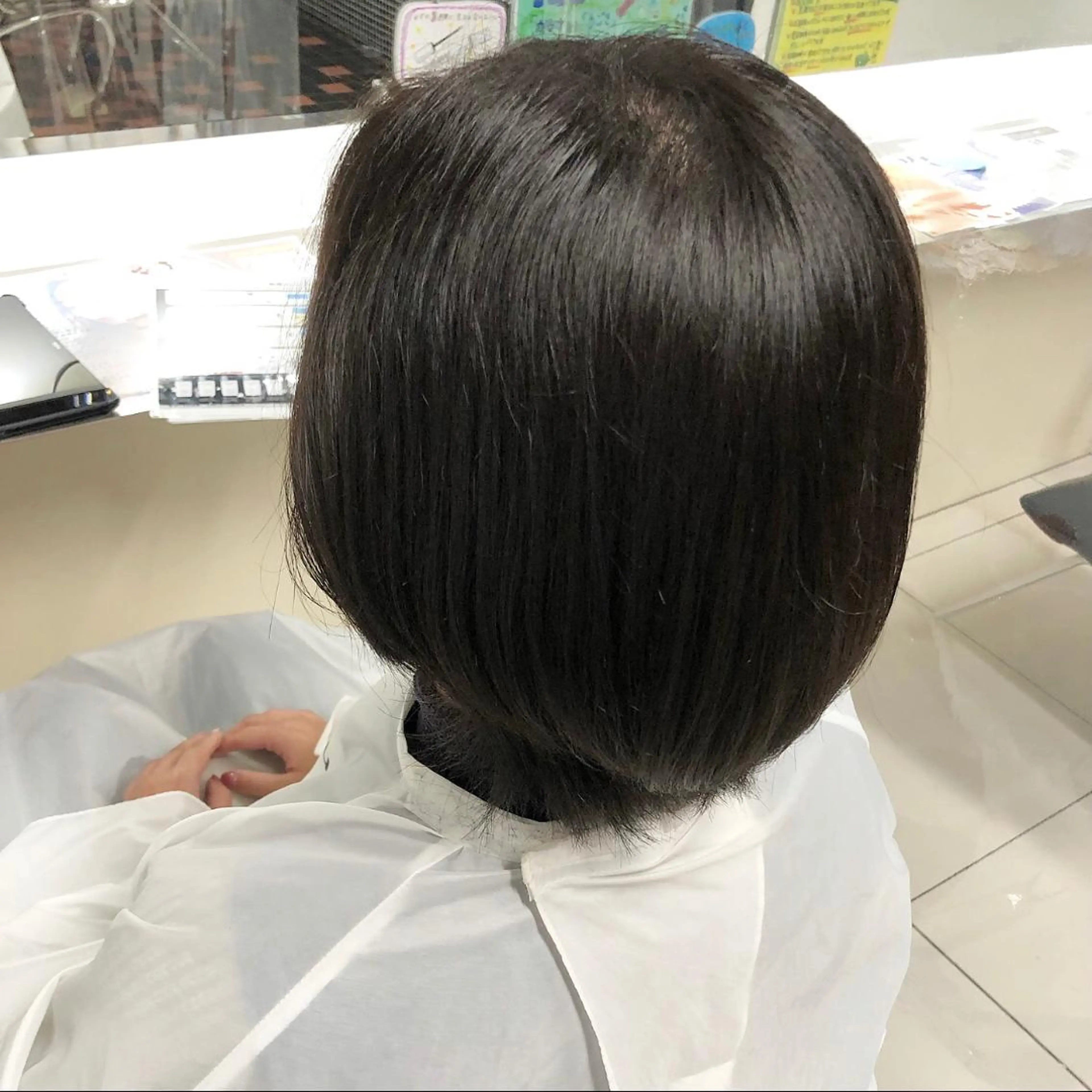 ショート まつ毛/アイブロウ /髪質改善カラーのヘアスタイル