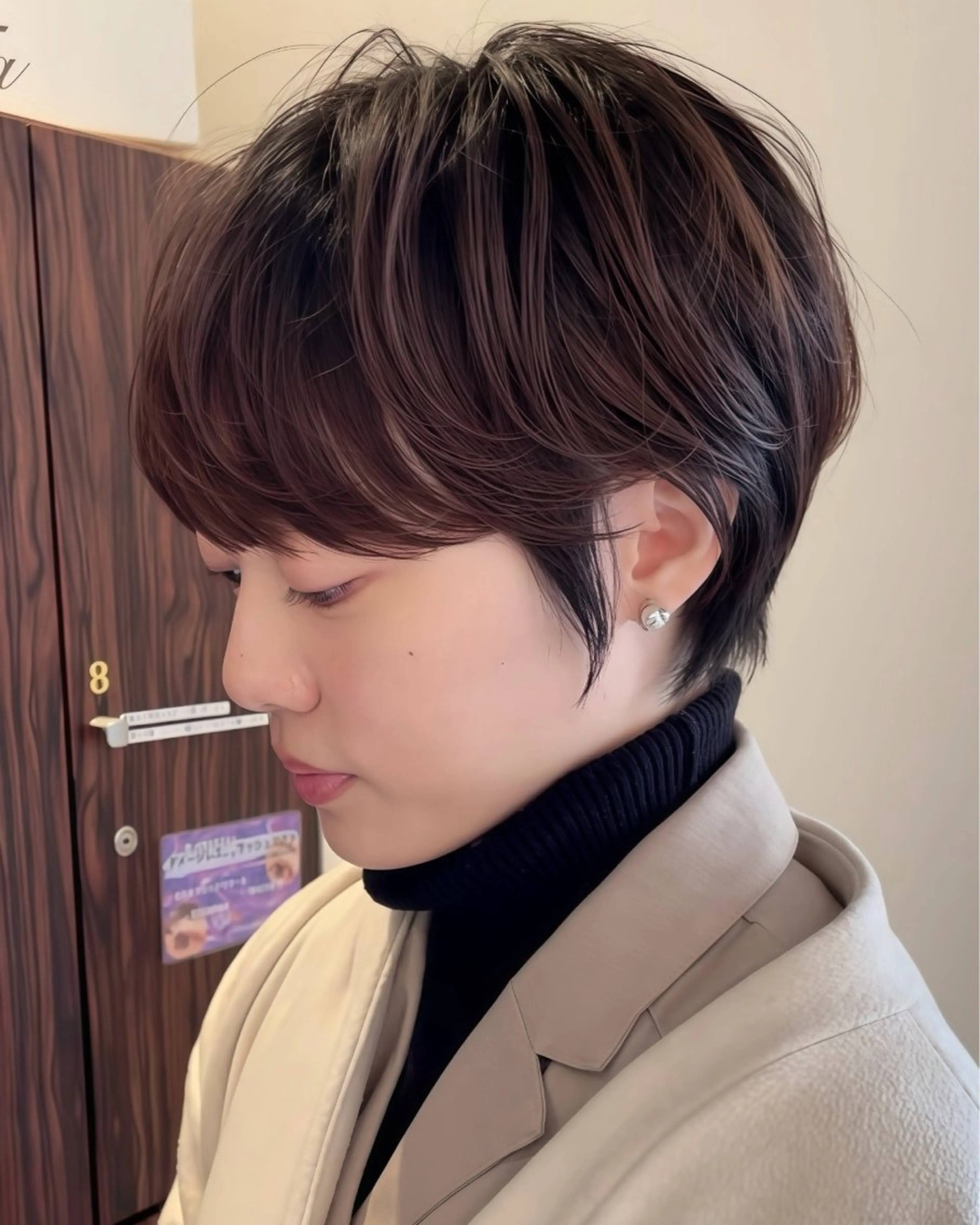 ショート カット ヘアカラー エマノン梅田茶屋町所属・✨艶髪ショート✨ 木場　裕由毅のヘアスタイル