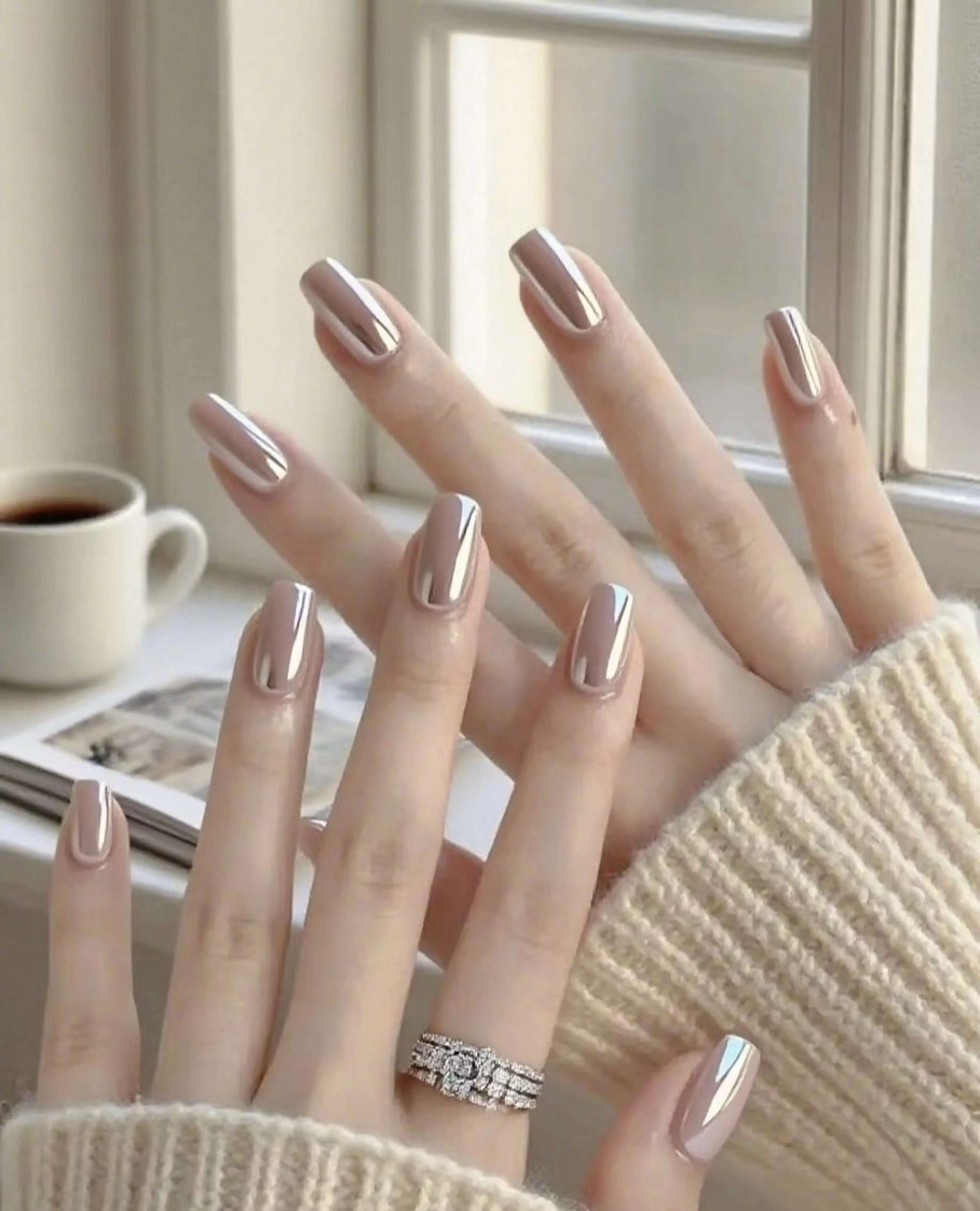 長さ出し10本、ワンカラーの写真