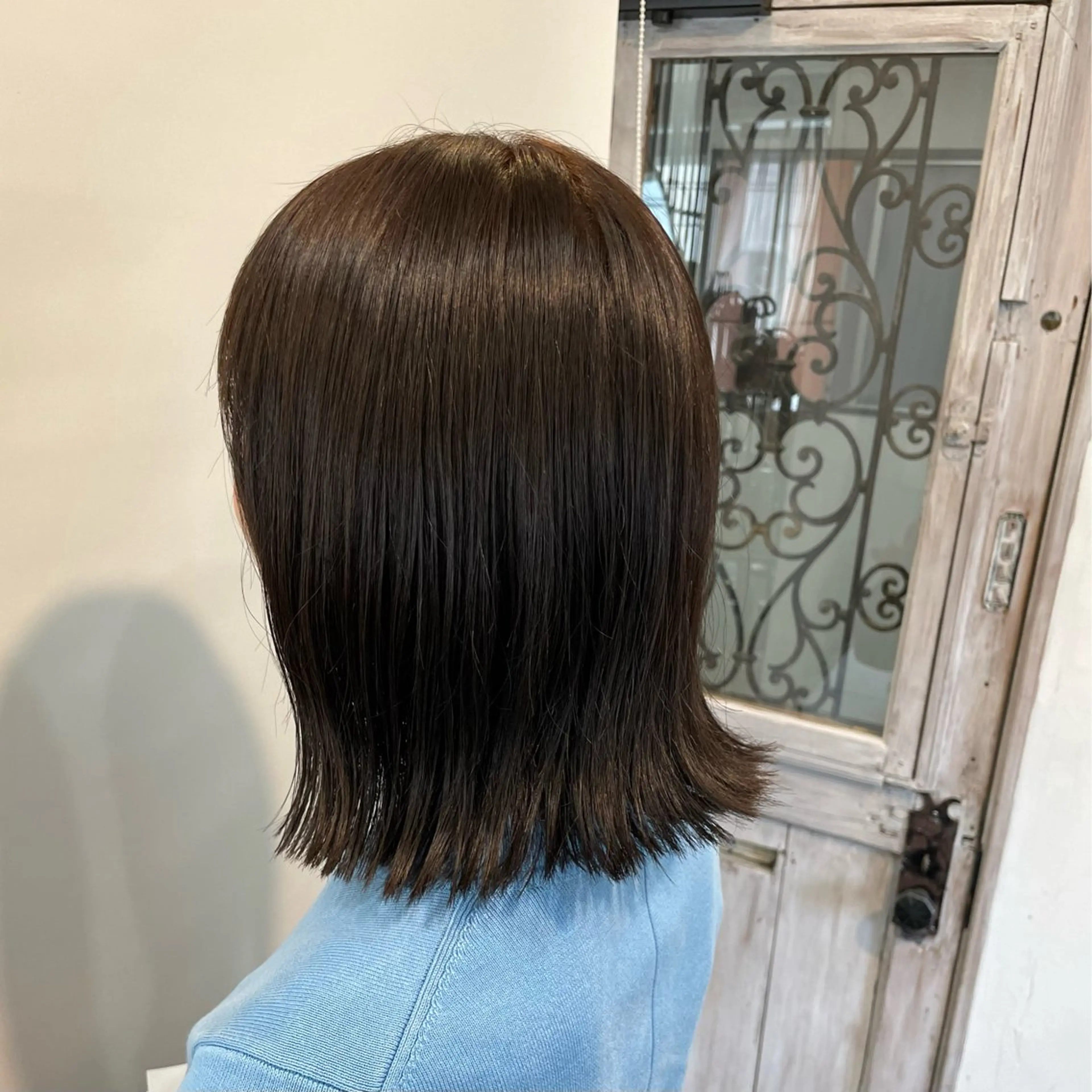 ミディアム カラー ショートボブ ブリーチ ケアブリーチ 透明感カラー ダブルカラー 🔆髪質改善 透明感 カラー🔆佐々木貴仁のヘアスタイル