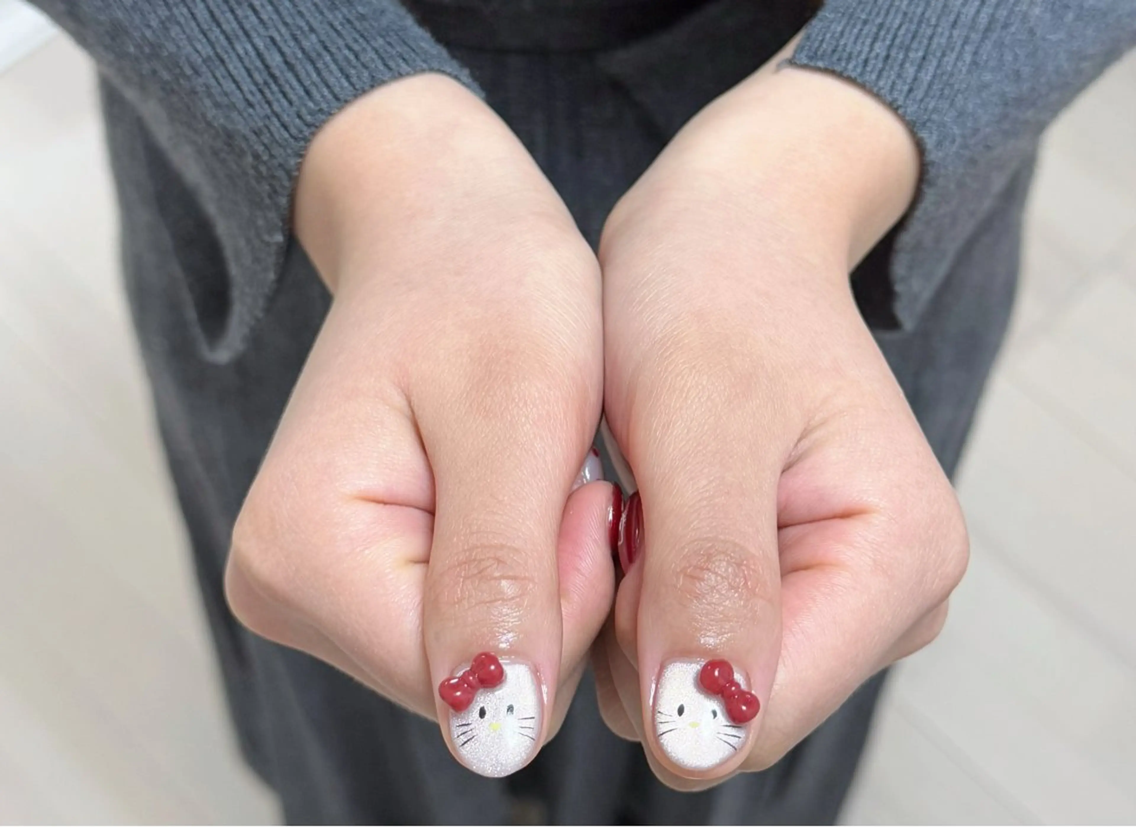 ネイル アートネイル オーロラネイル チークネイル フレンチネイル ガラスフレンチ ハンドネイル 🎀🎀YooLi Nail Salonのネイルデザイン