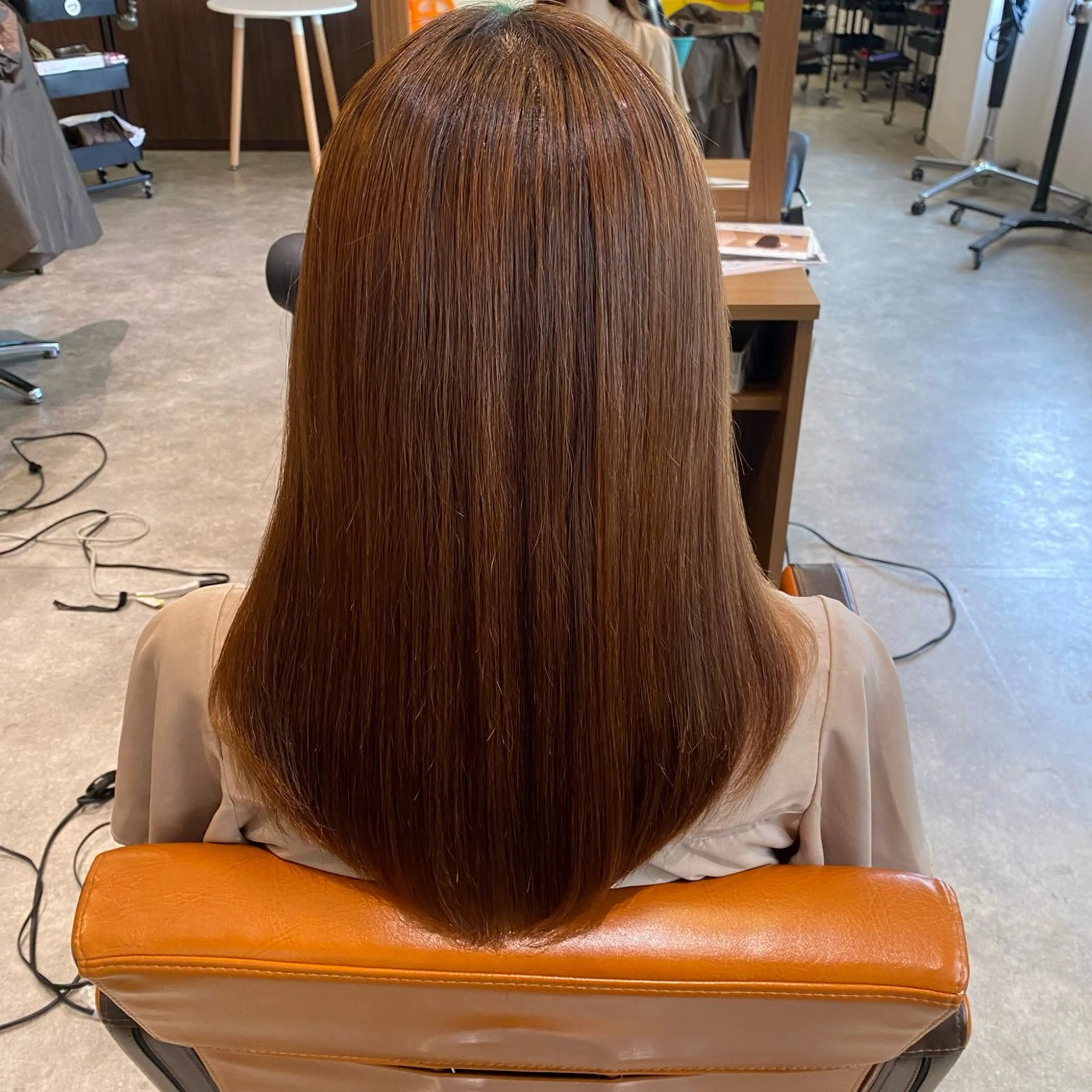 【憧れの艶髪へ】カット＋髪質改善ストレート＋全体カラー＋超音波トリートメントの写真