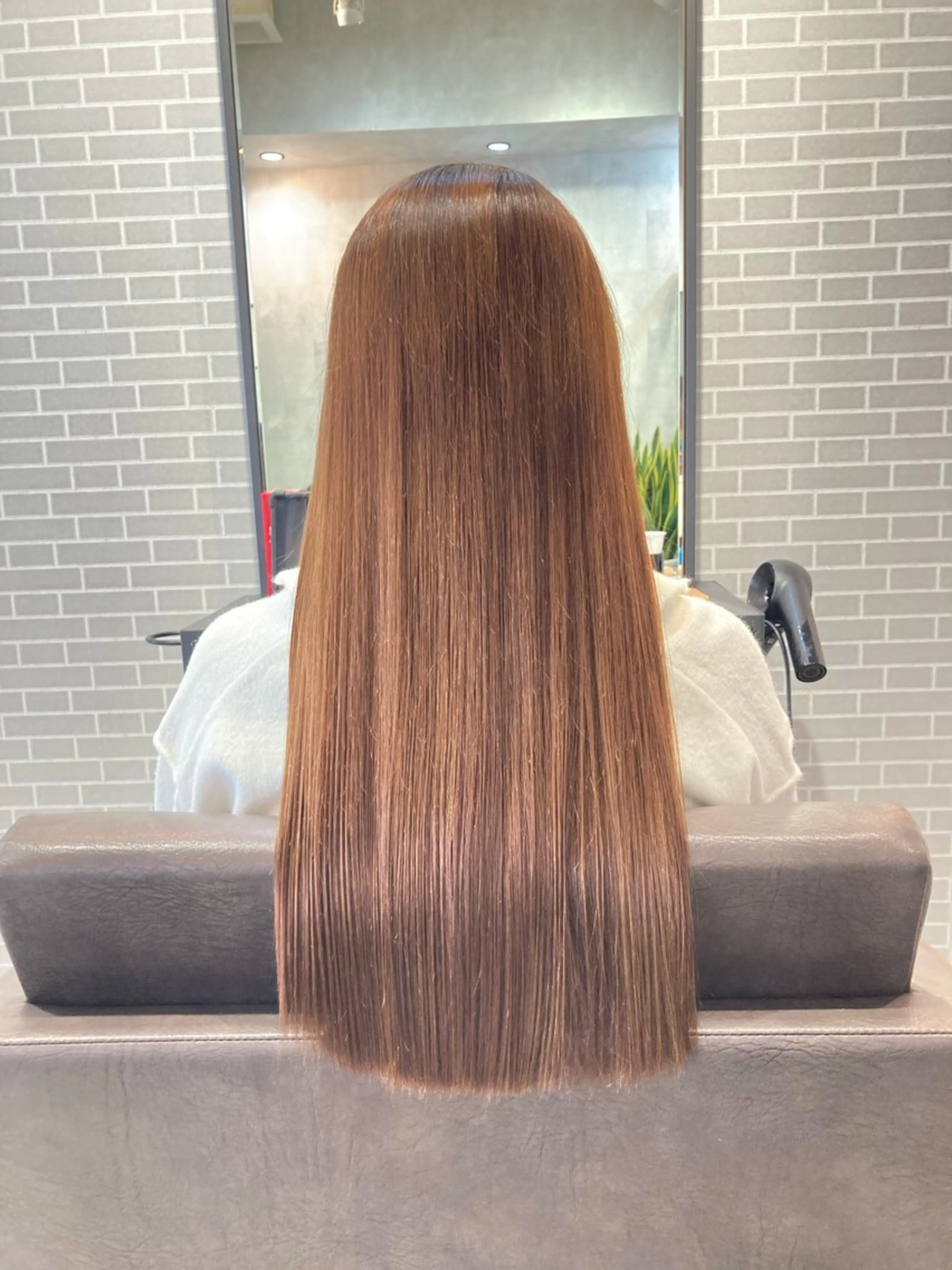 ロング 縮毛矯正 ぱく みやんのヘアスタイル