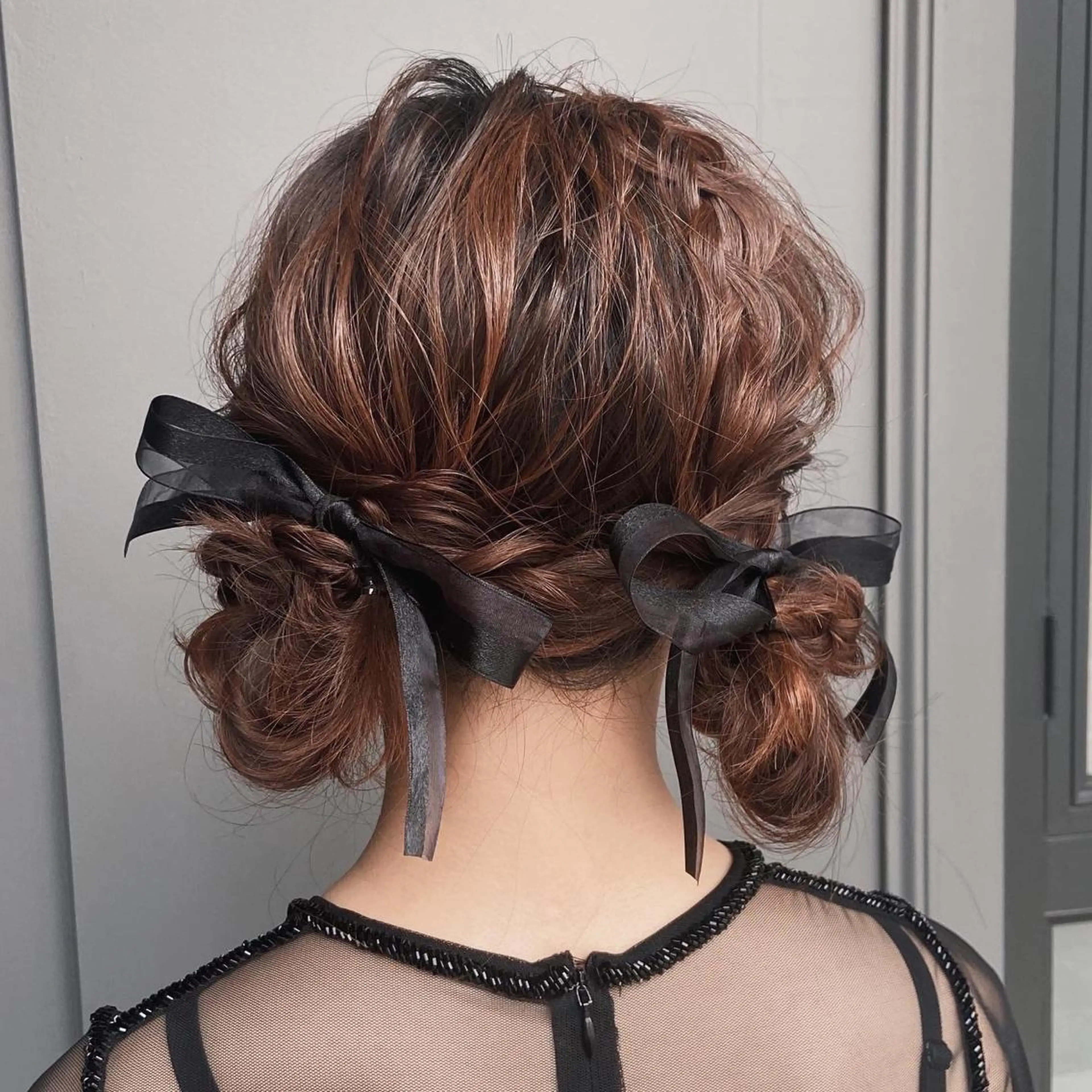 セミロング 峯 志帆のヘアスタイル