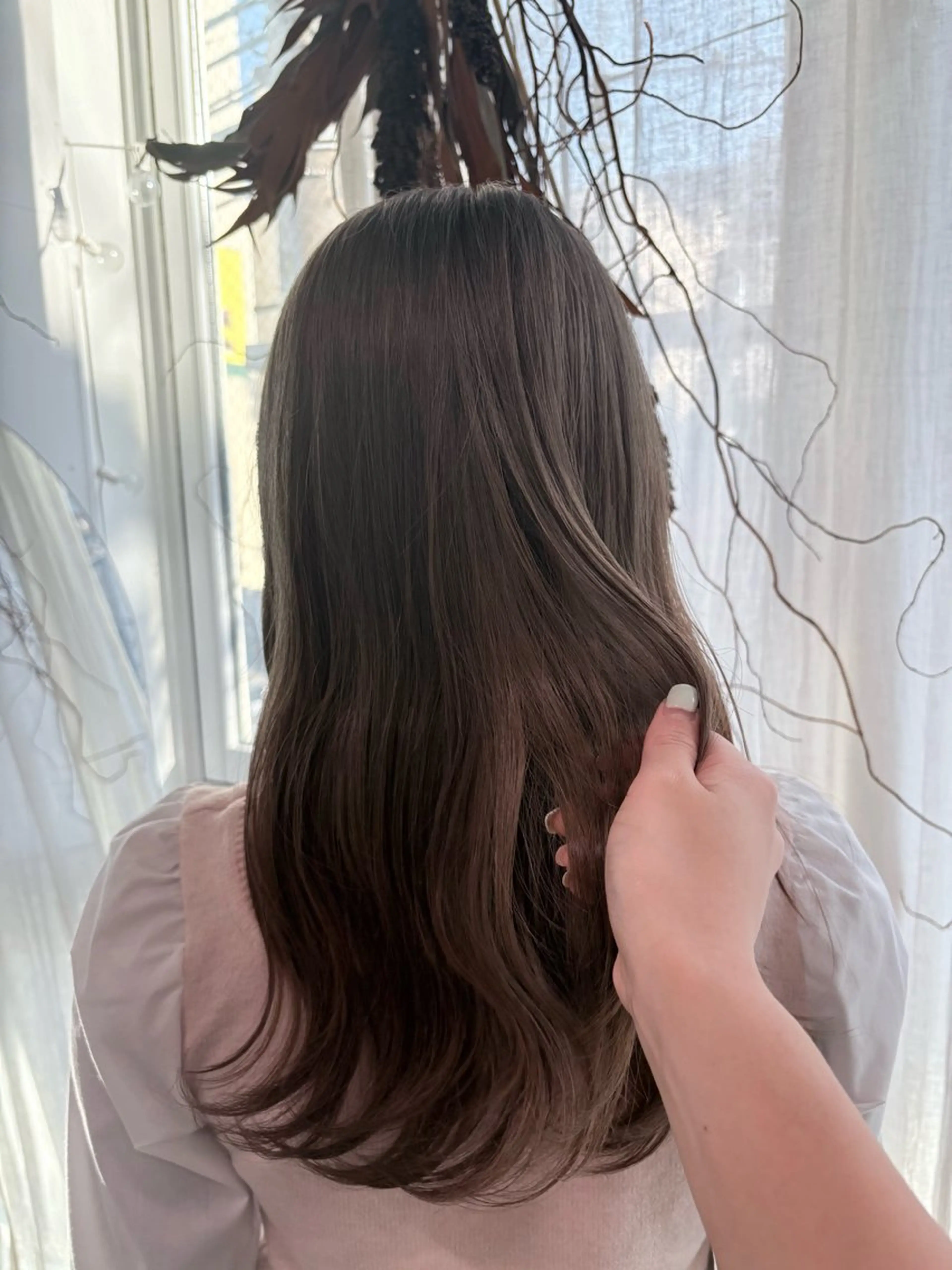 ロング カラー ブリーチ ケアカラー 透明感カラー ダブルカラー ヘアカラー rina/似合わせ/ 艶髪カラー/髪質改善のヘアスタイル