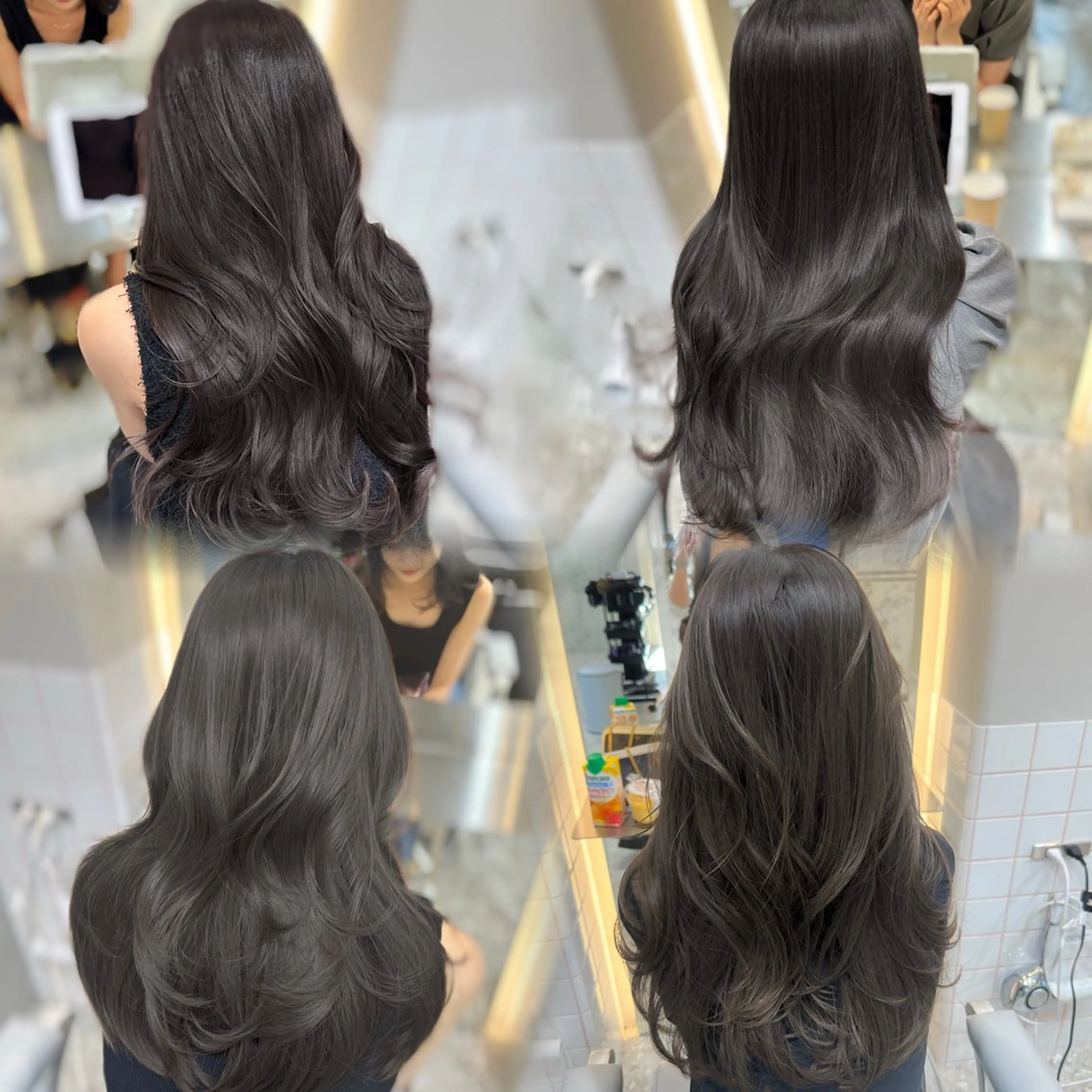 ❣️透明感フルカラー＋❣️話題の髪質改善超音波アイロントリートメント✨【暖色/寒色/黒髪/ミルクティーカラー】の写真