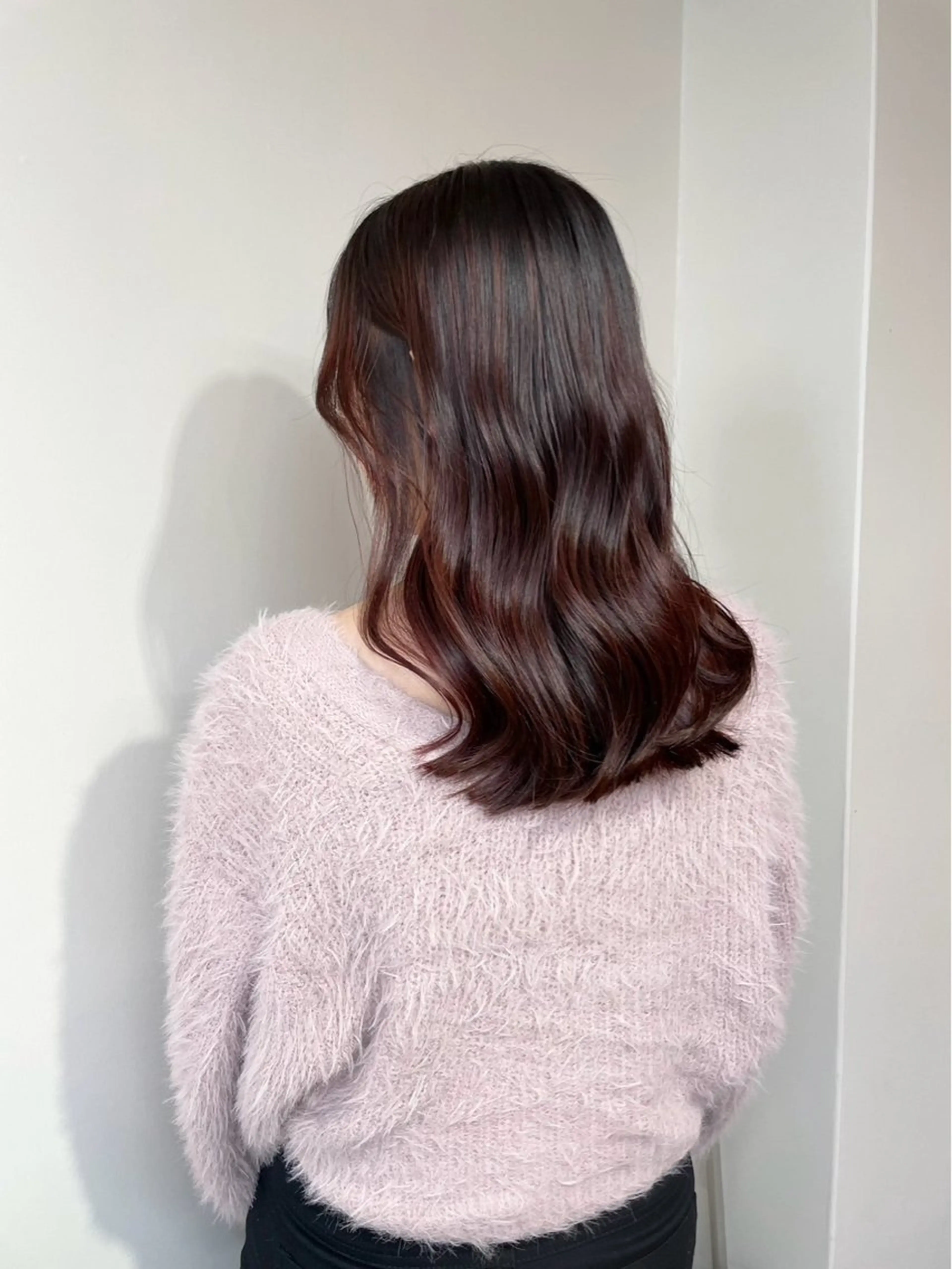 セミロング カラー アライ レンカのヘアスタイル