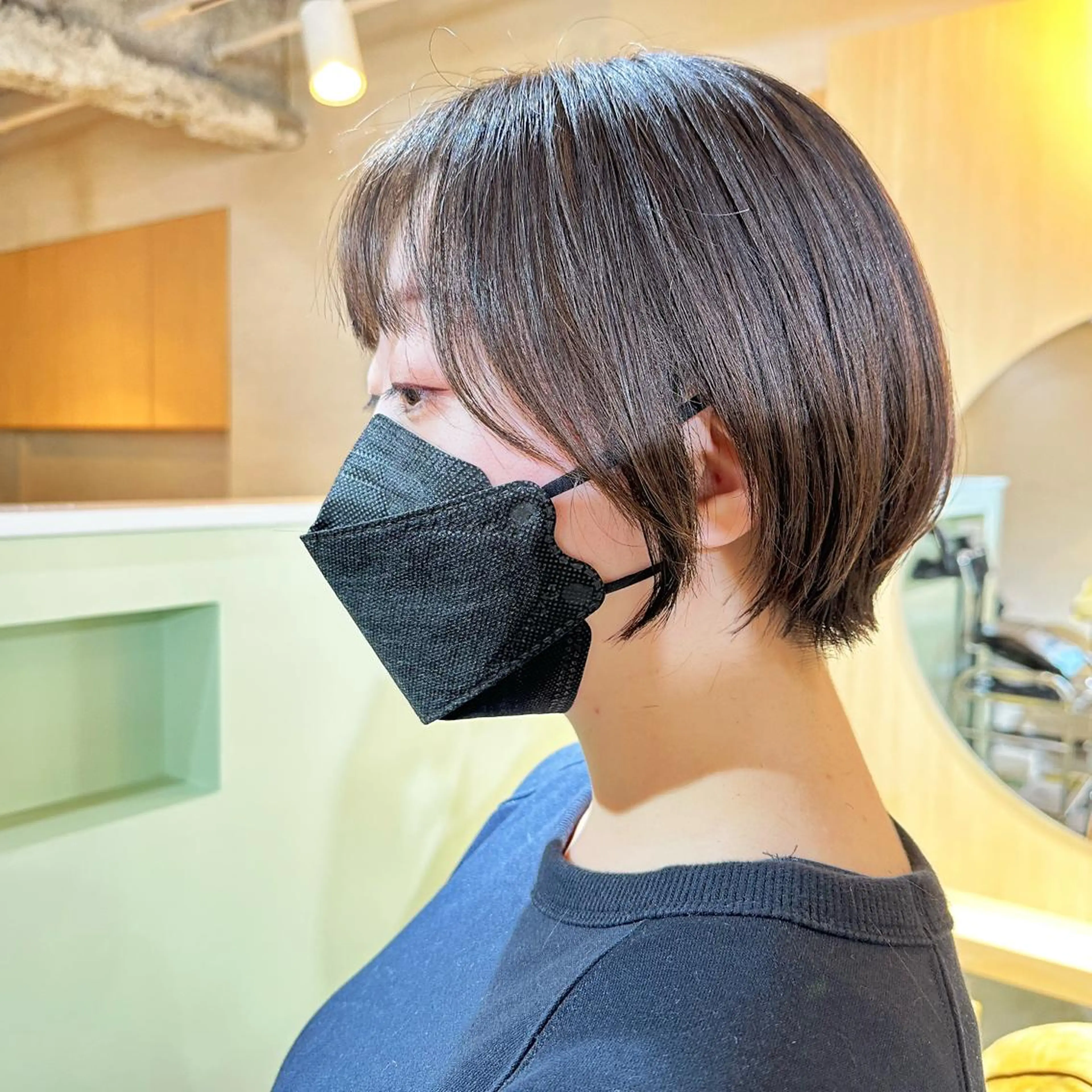 ショート カラー ショートボブ ボブ 顔周りカット ショートヘア 【Uneユヌ】菊地 春那のヘアスタイル