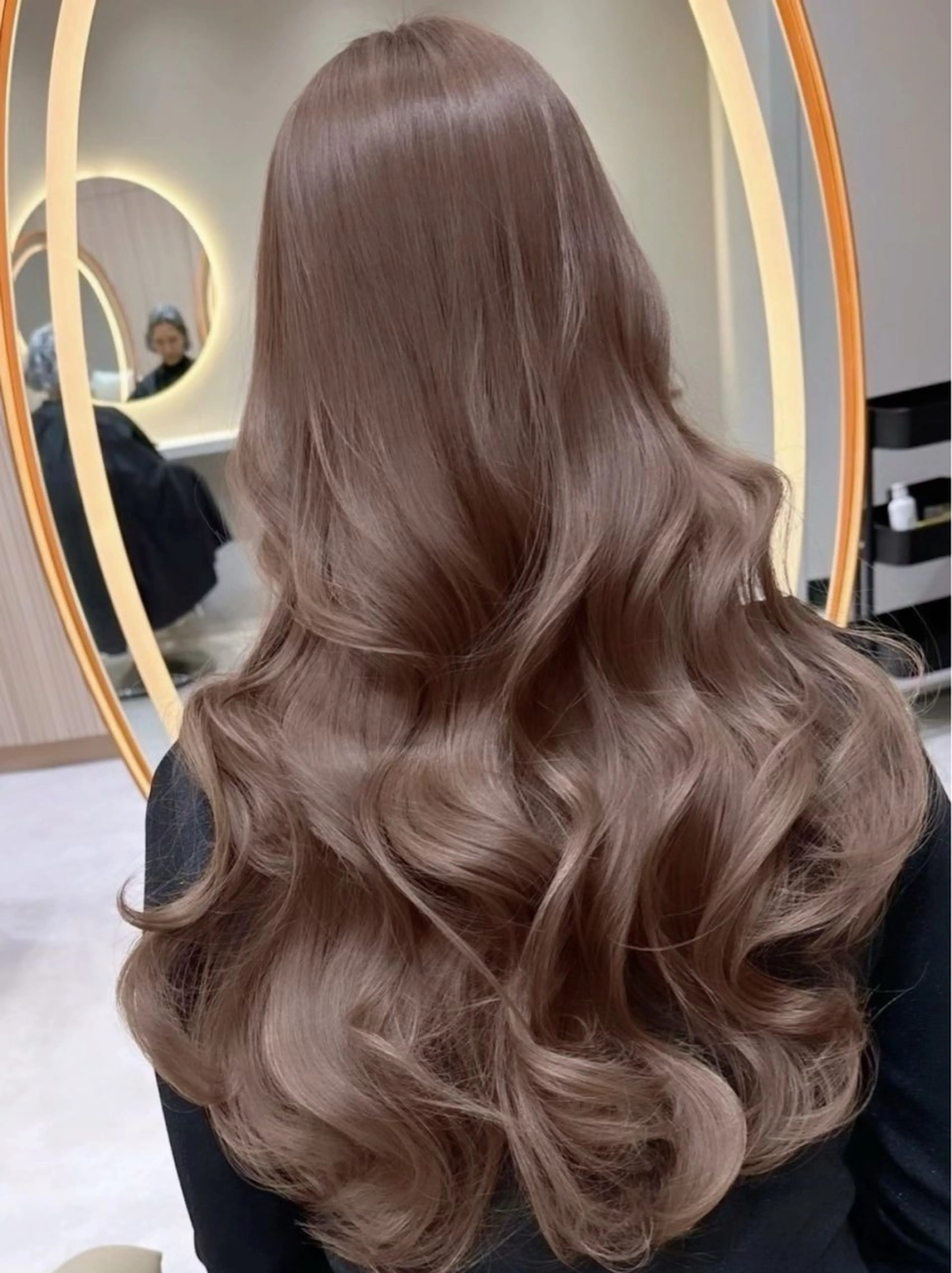 カラー ヘアカラー トリートメント ❤️ブリーチなし💚 ダブルカラー平野実花のヘアスタイル