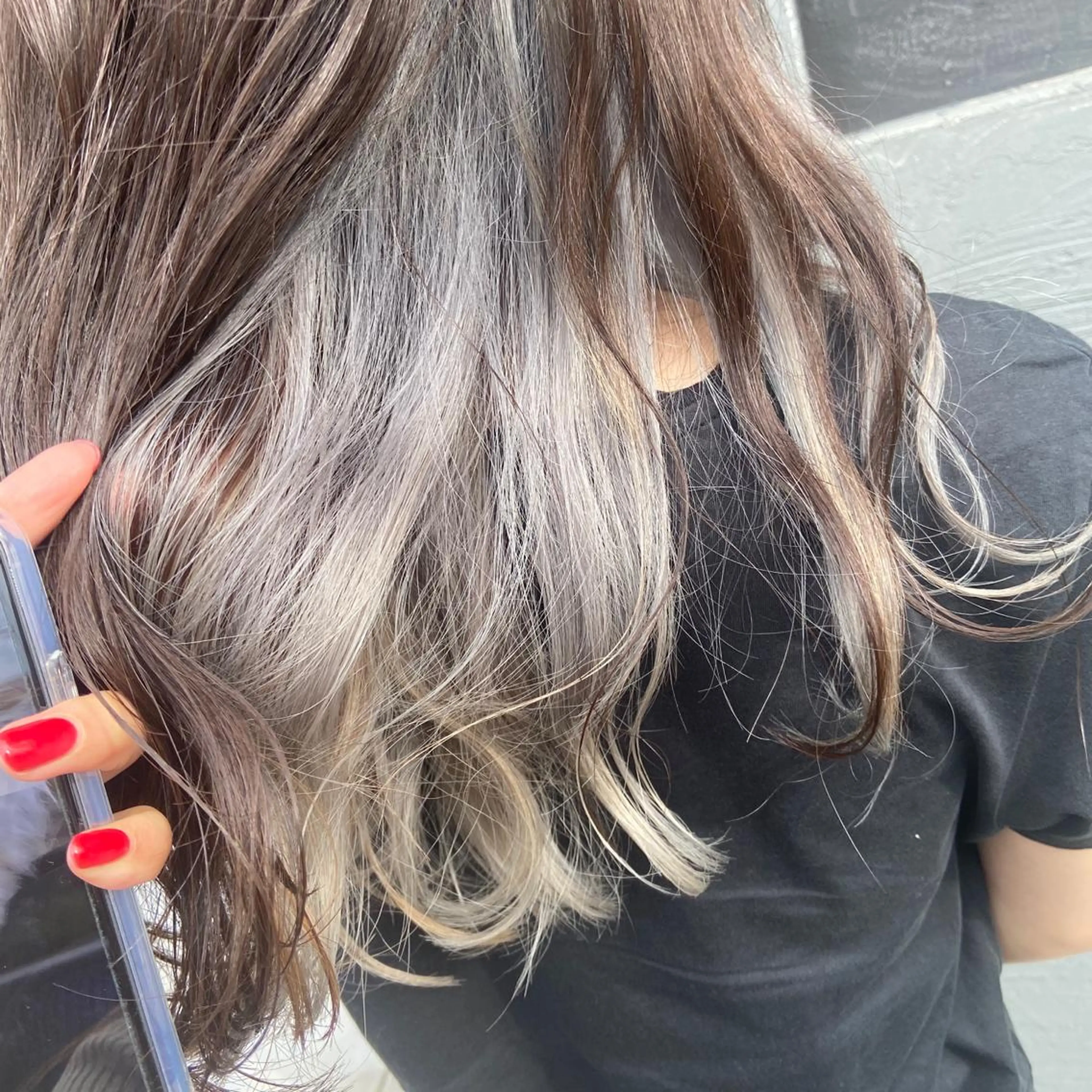 ロング カラー 馬場 瑞穂のヘアスタイル