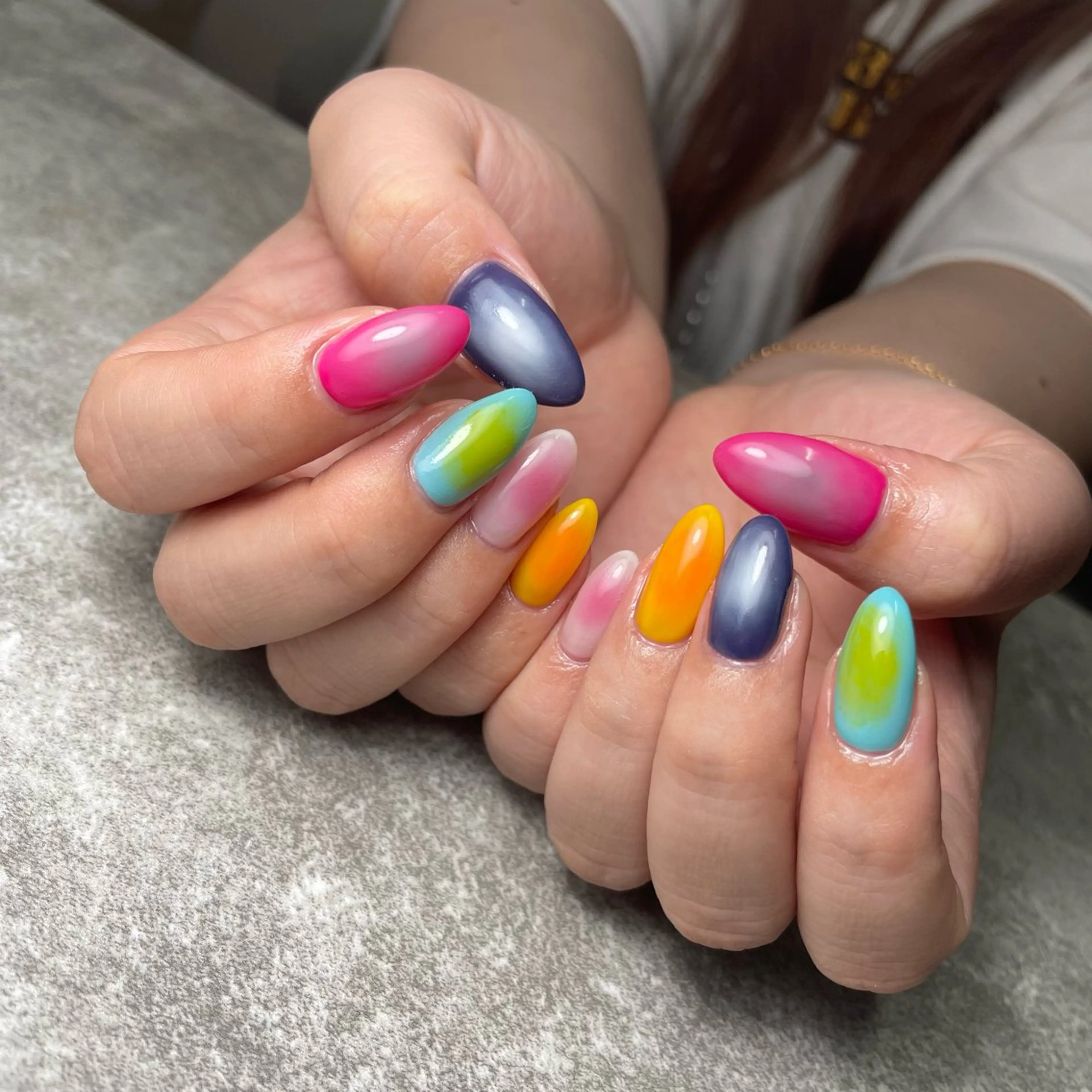 ネイル ハンドネイル nagaoフィルイン パラジェル長さだしのネイルデザイン