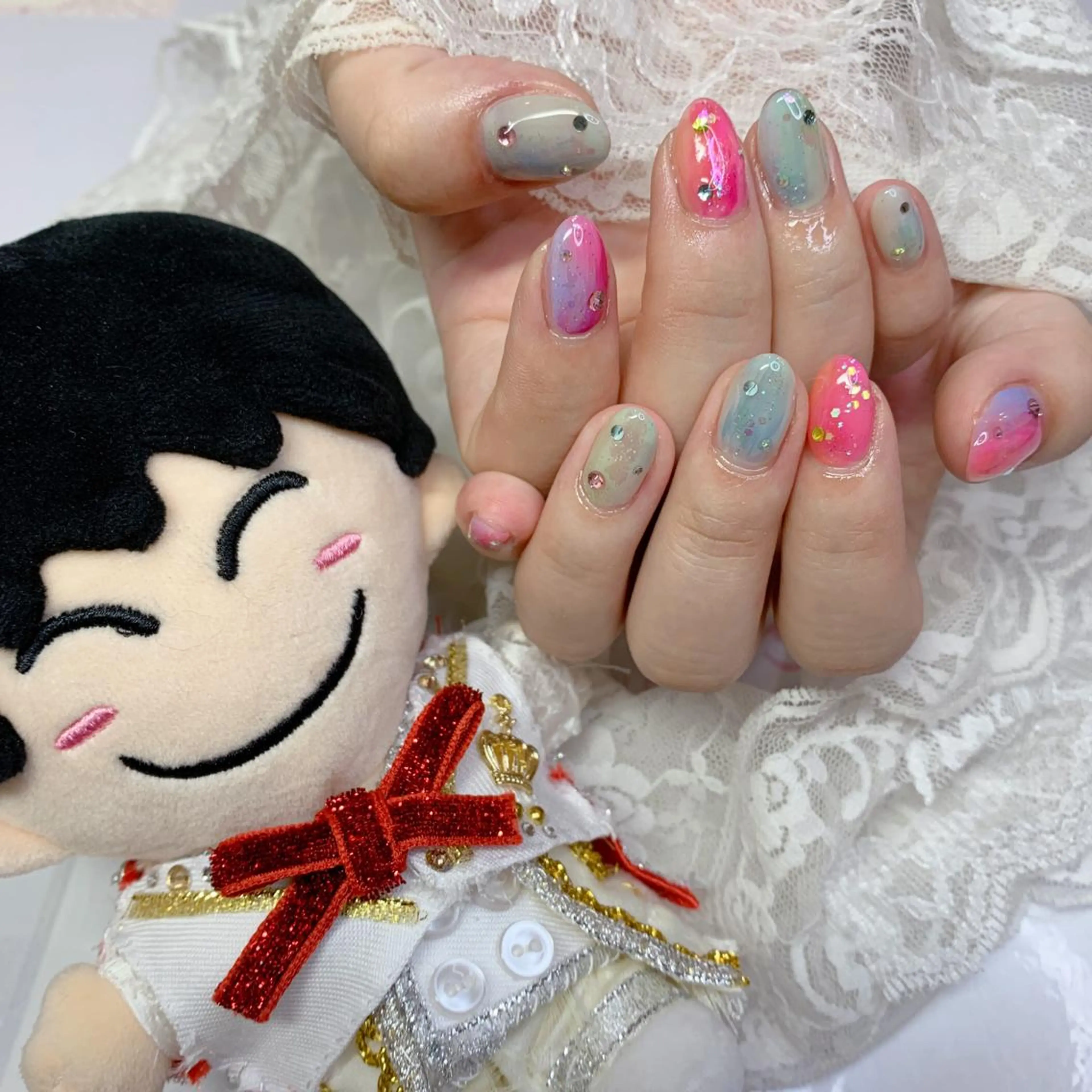 ネイル ハンドネイル La neige* yuki 🥯🍑のネイルデザイン