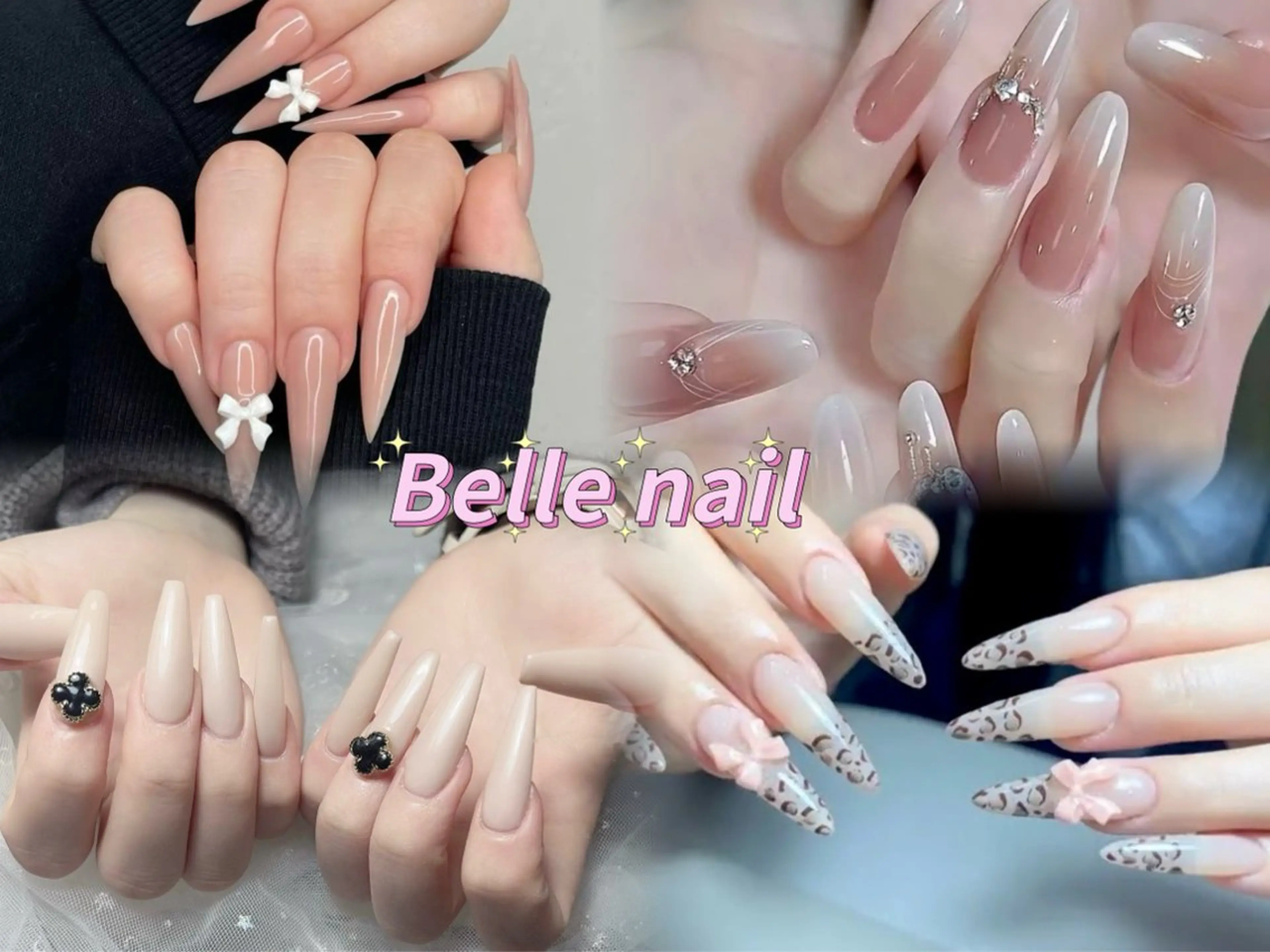 ネイル 長さ出し ジェルネイル マグネットネイル 持ち込み ニュアンスネイル Belle Nail Salonのネイルデザイン