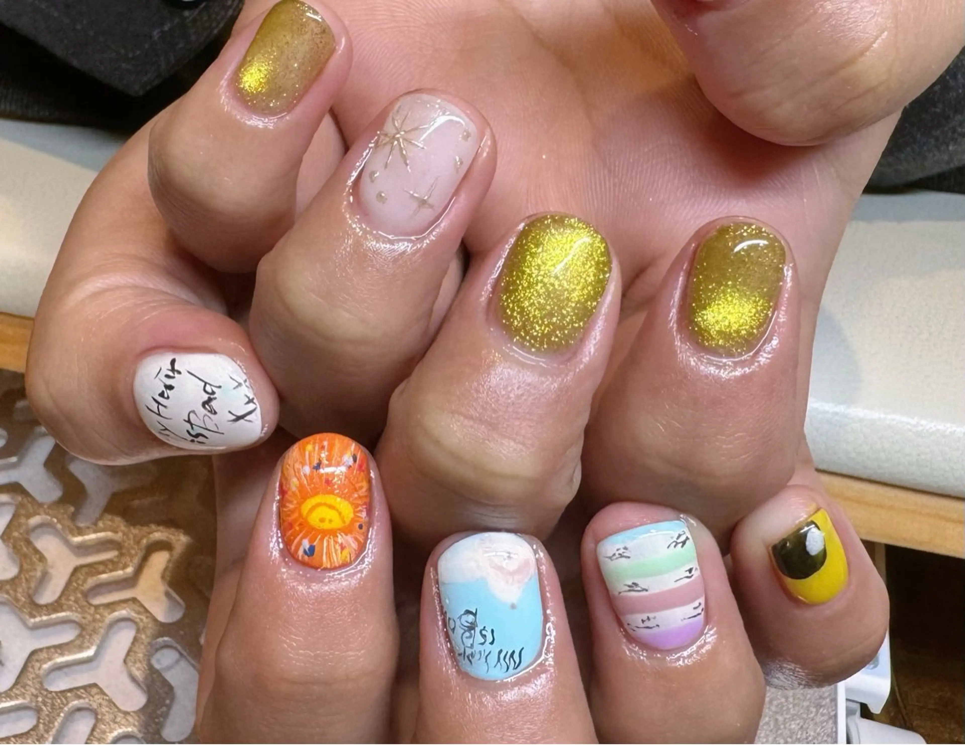 ネイル べっ甲ネイル ボルドー ブラウン マグネットネイル ニュアンスネイル ハンドネイル RinRin　nail所属・孔 ジンシェンのネイルデザイン