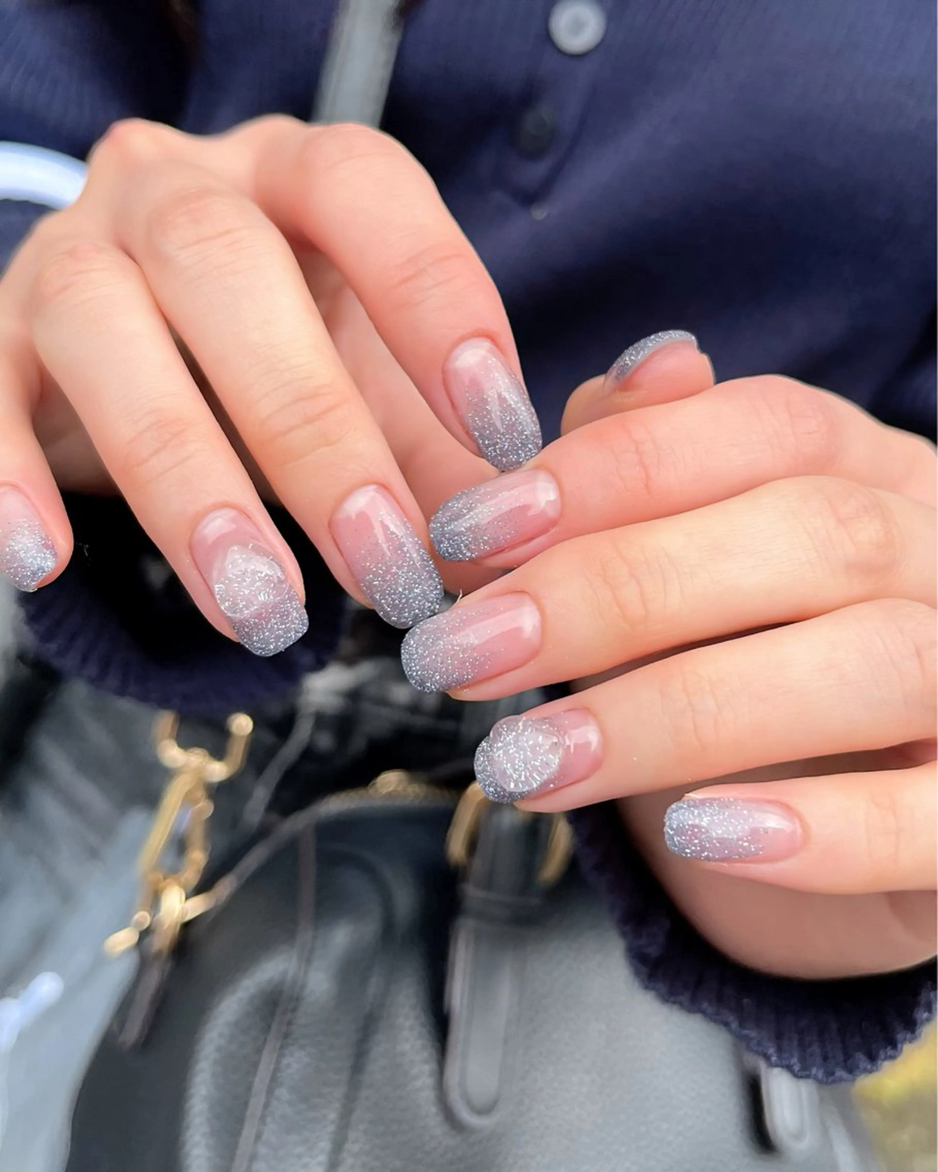 ネイル 氷ネイル・うるうるネイル オフィスネイル ワンカラーネイル ハンドネイル ハンドケア 🫧OPELIA NAIL渋谷🫧のネイルデザイン