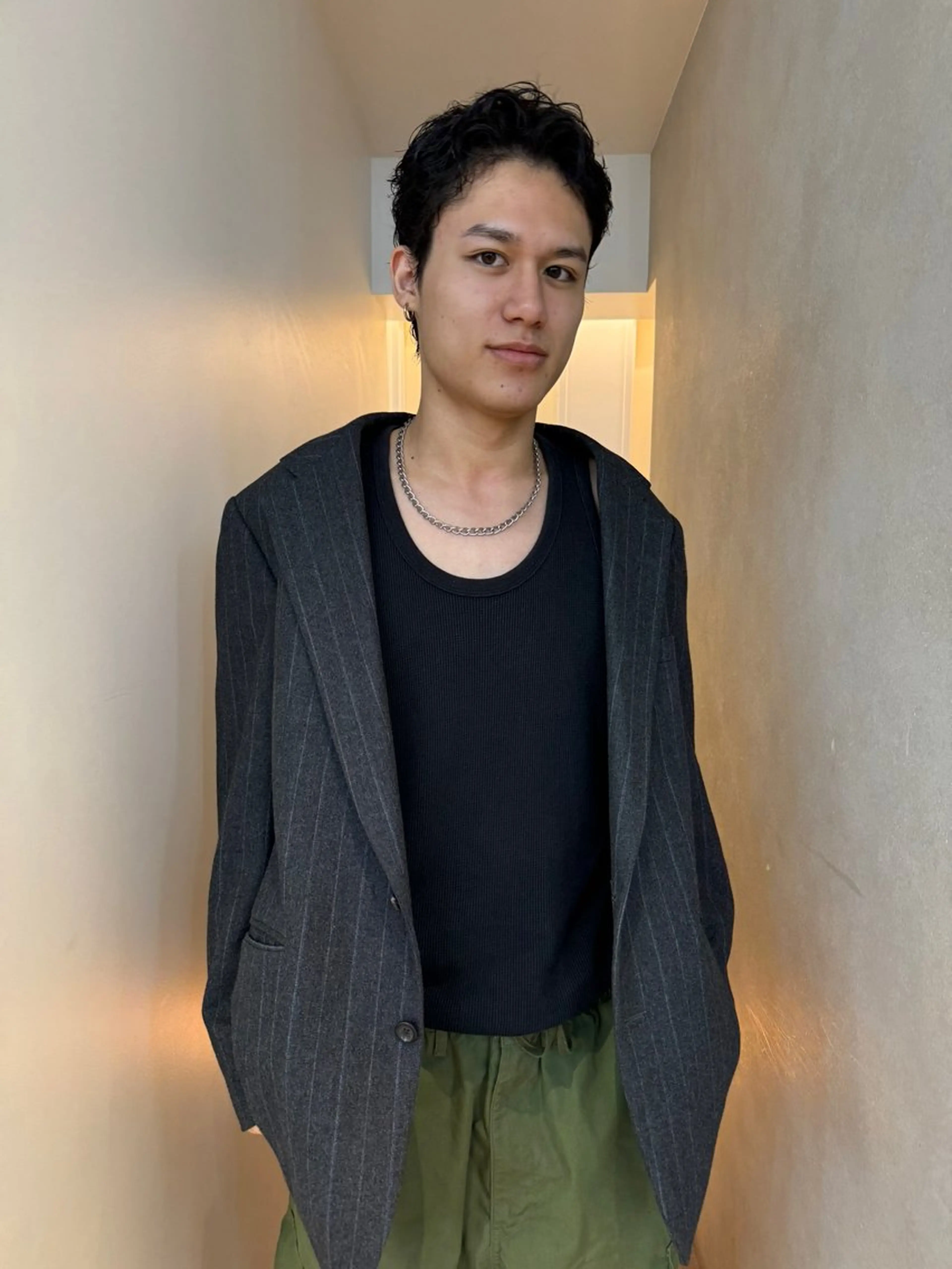 ショート パーマ メンズ カット パーマ 🇰🇷カルマパーマ kaito🇰🇷のヘアスタイル