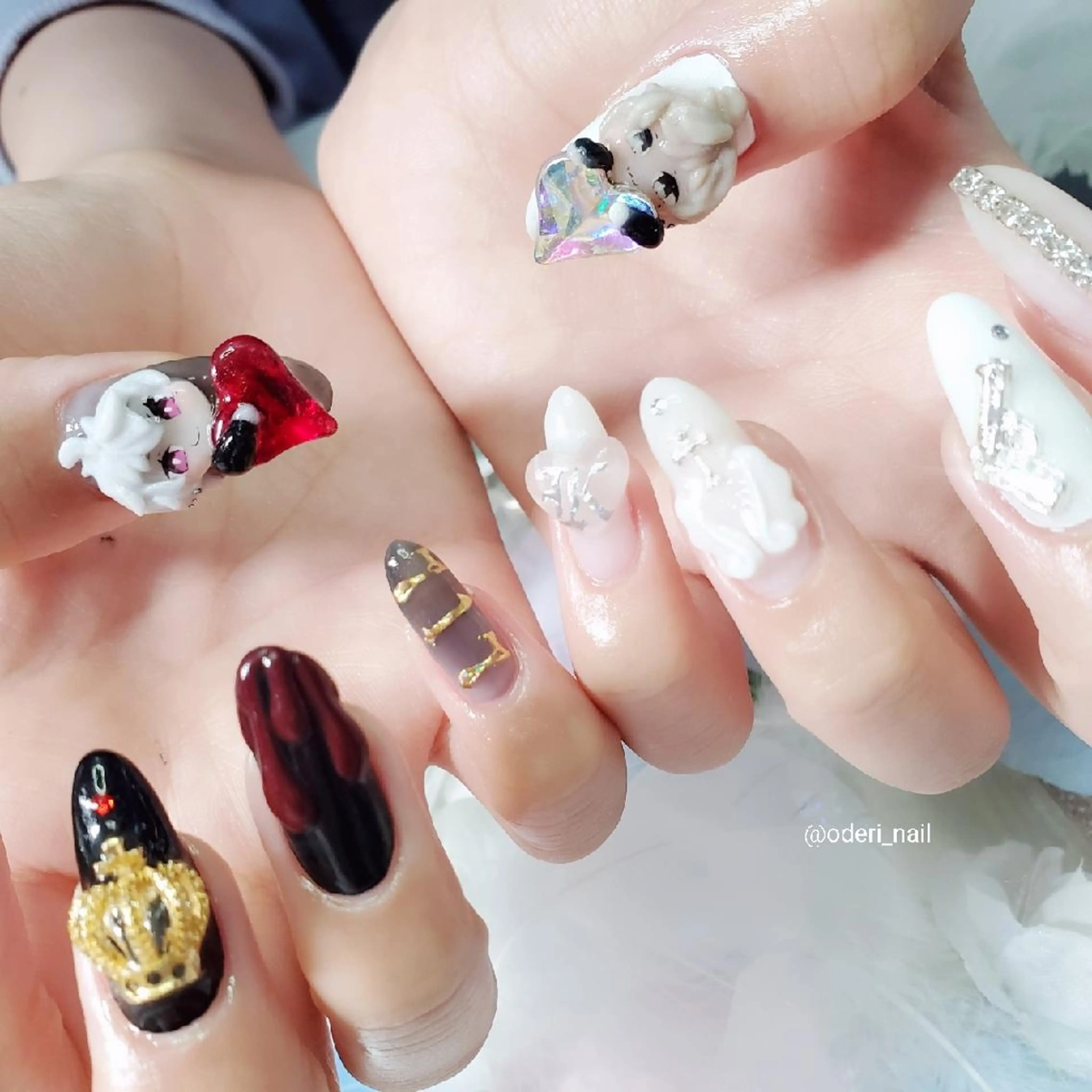 ネイル アートネイル ジェルネイル おで@ oderi_nailのネイルデザイン