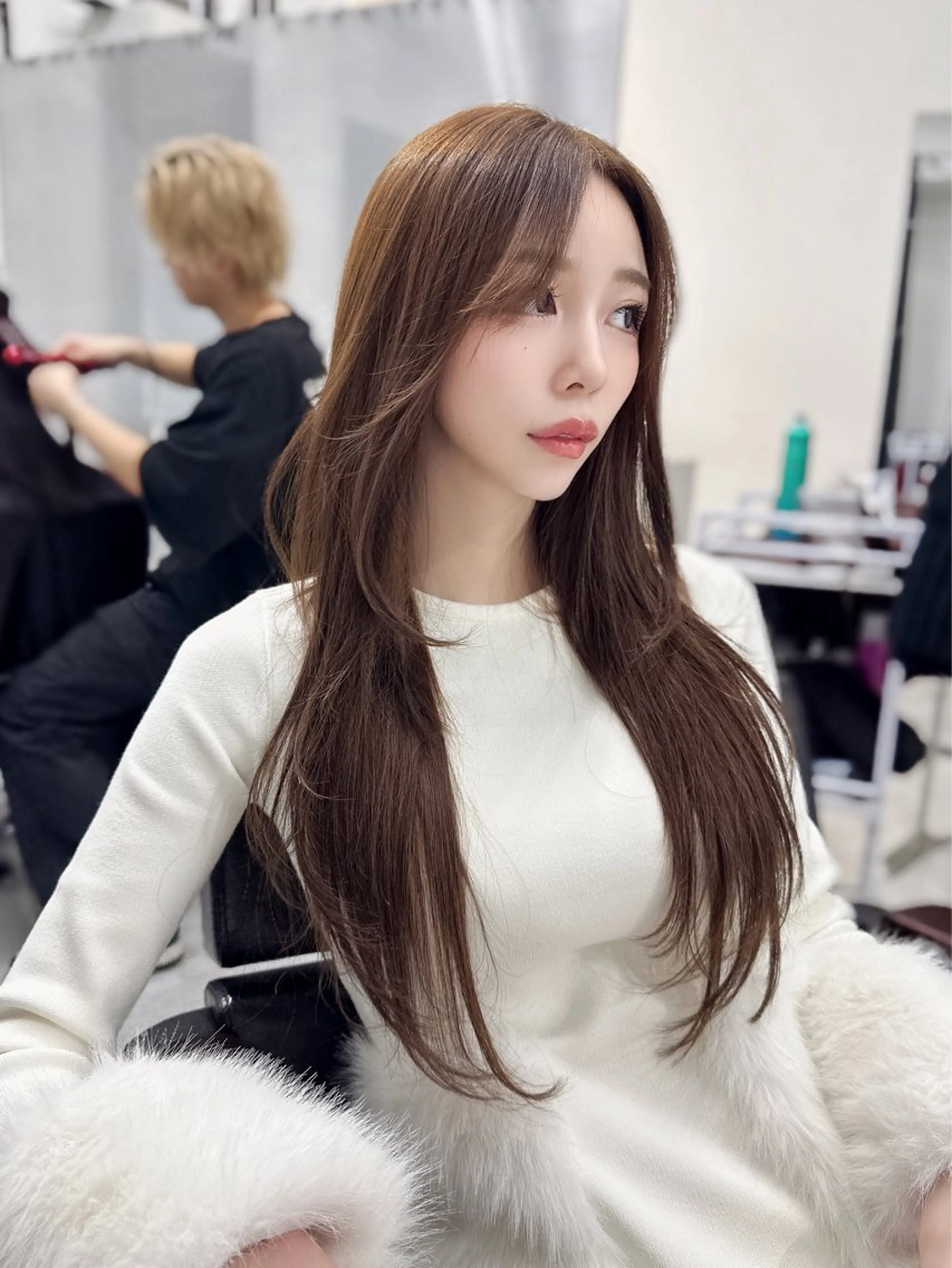 ロング カット ヘアカラー エクステ LOMKH所属・シールエクステ/ レイヤー/タツヤのヘアスタイル