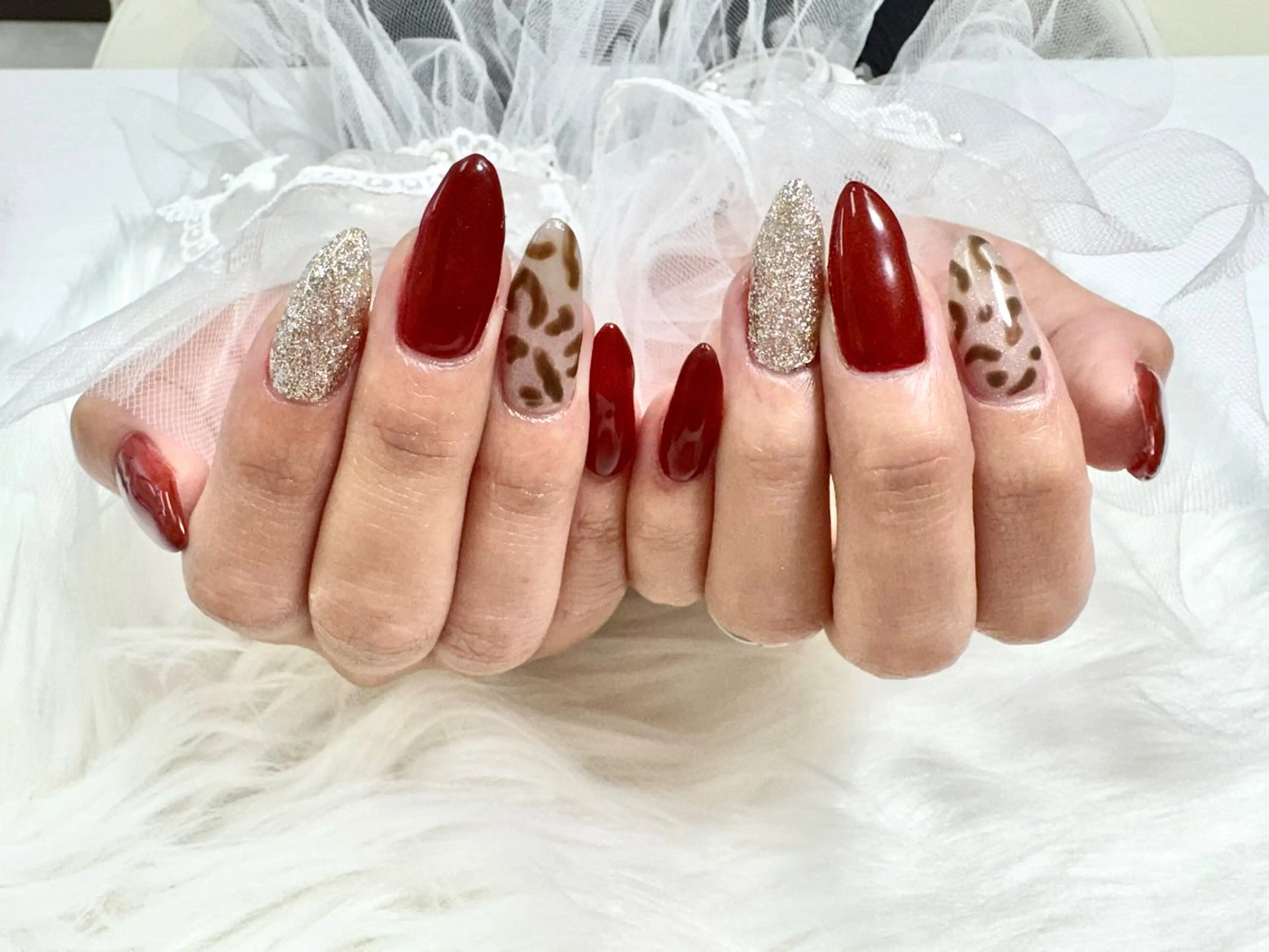 ネイル 持ち込み ラスターネイル shioriのネイルデザイン