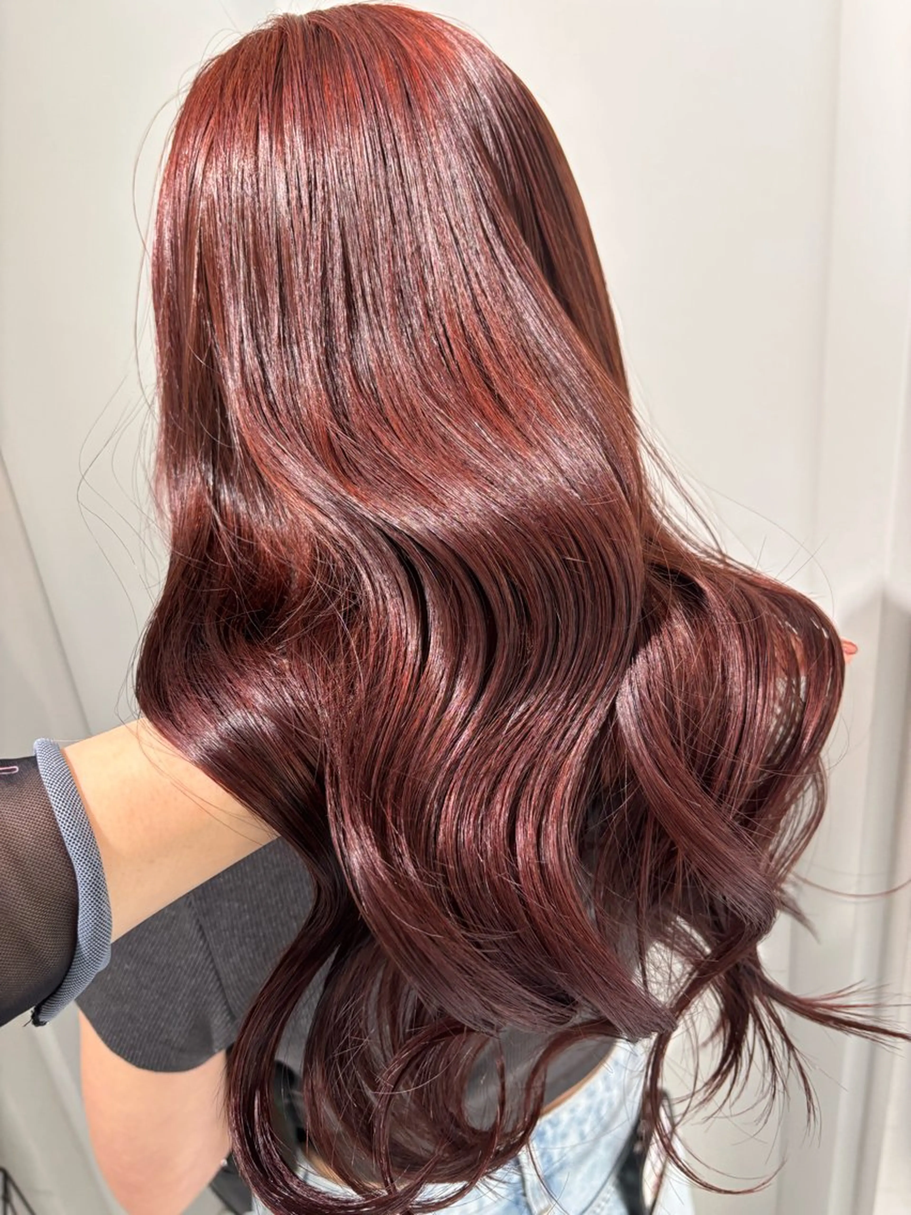 【‼️秋前必見‼️】大人気暖色カラーです🍒ブリーチなしダブルカラーでダメージも軽減❤️‍🔥の写真