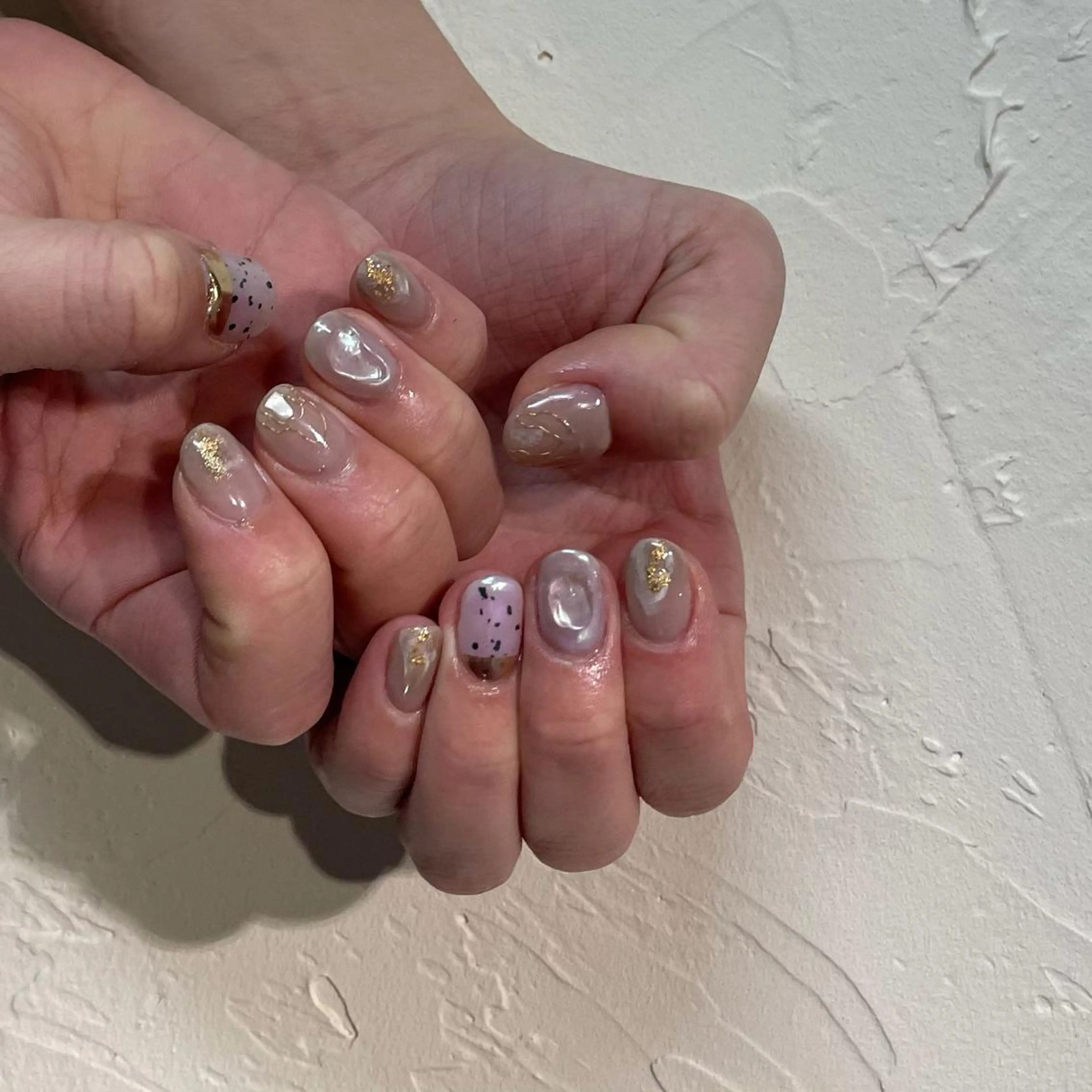 ネイル アートネイル ジェルネイル ラメ(グリッター) ニュアンスネイル ワンカラーネイル nailstudio eviz新宿店のネイルデザイン