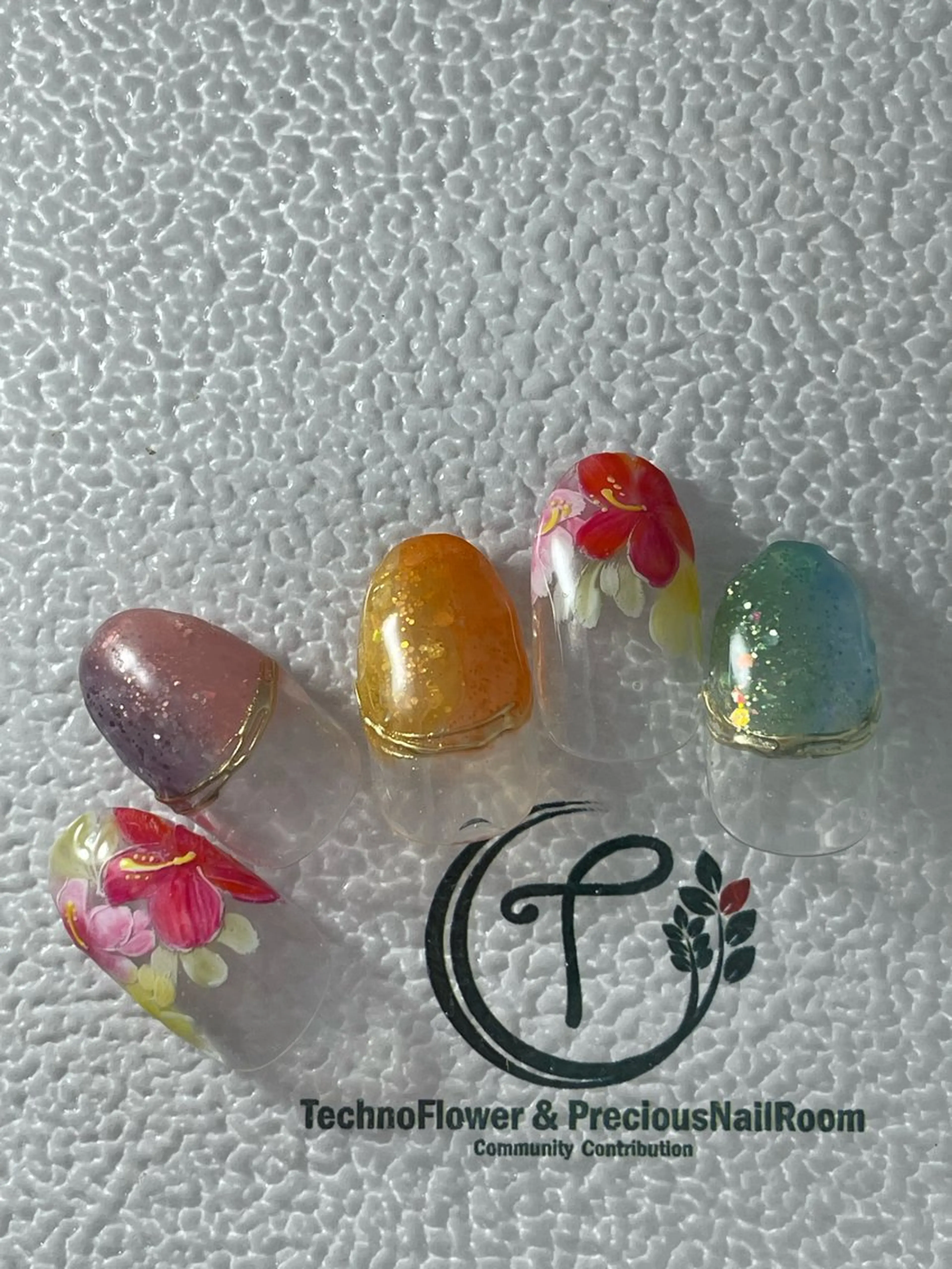 ネイル フラワーネイル precious nail room所属・precious nail  roomのネイルデザイン
