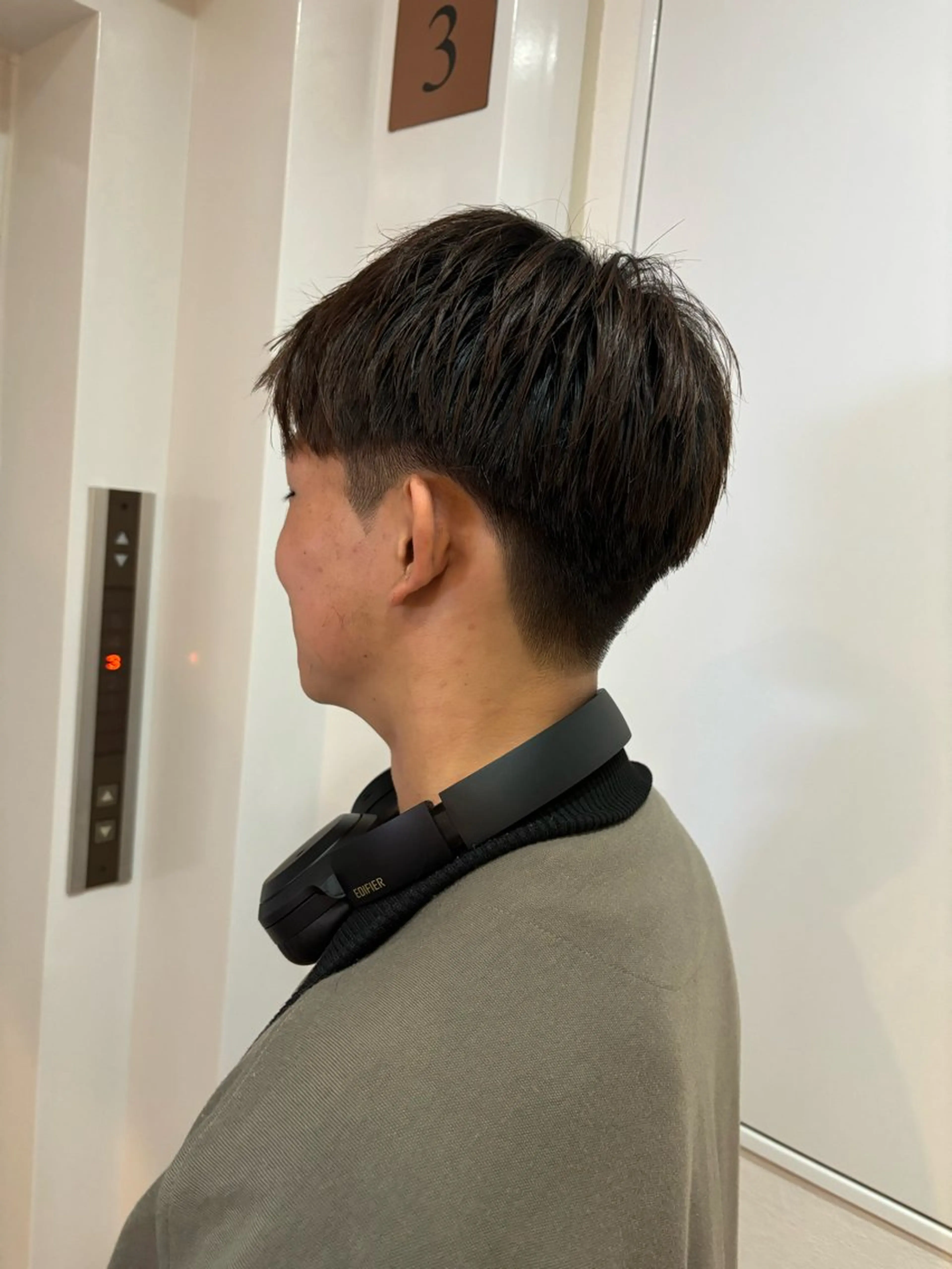 メンズ 刈り上げ amu所属・Kaho🌼/メンズ ニュアンスパーマのヘアスタイル