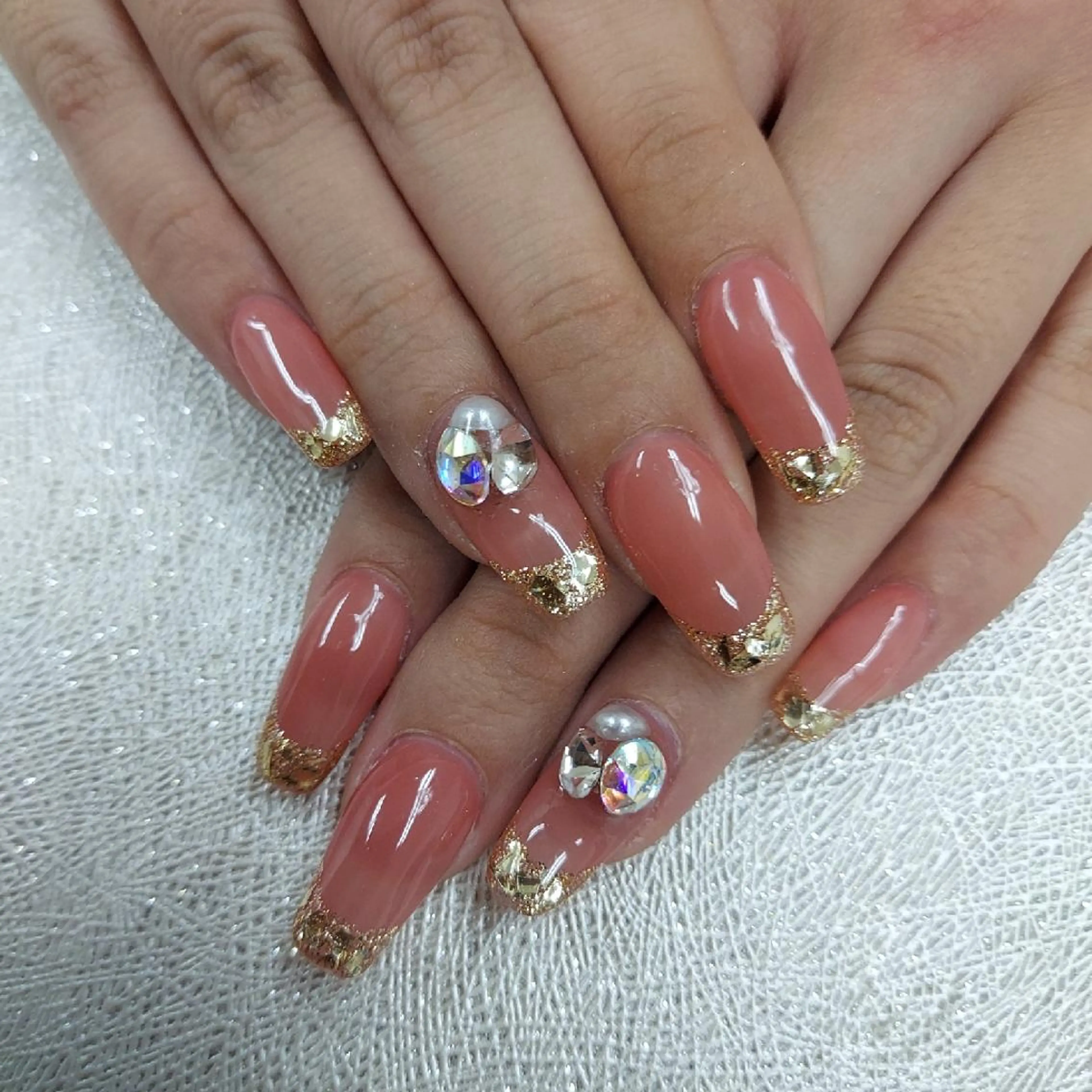 ネイル アートネイル ジェルネイル 持ち込み ニュアンスネイル パラジェル 河野ちえ (雑誌掲載サロン)のネイルデザイン