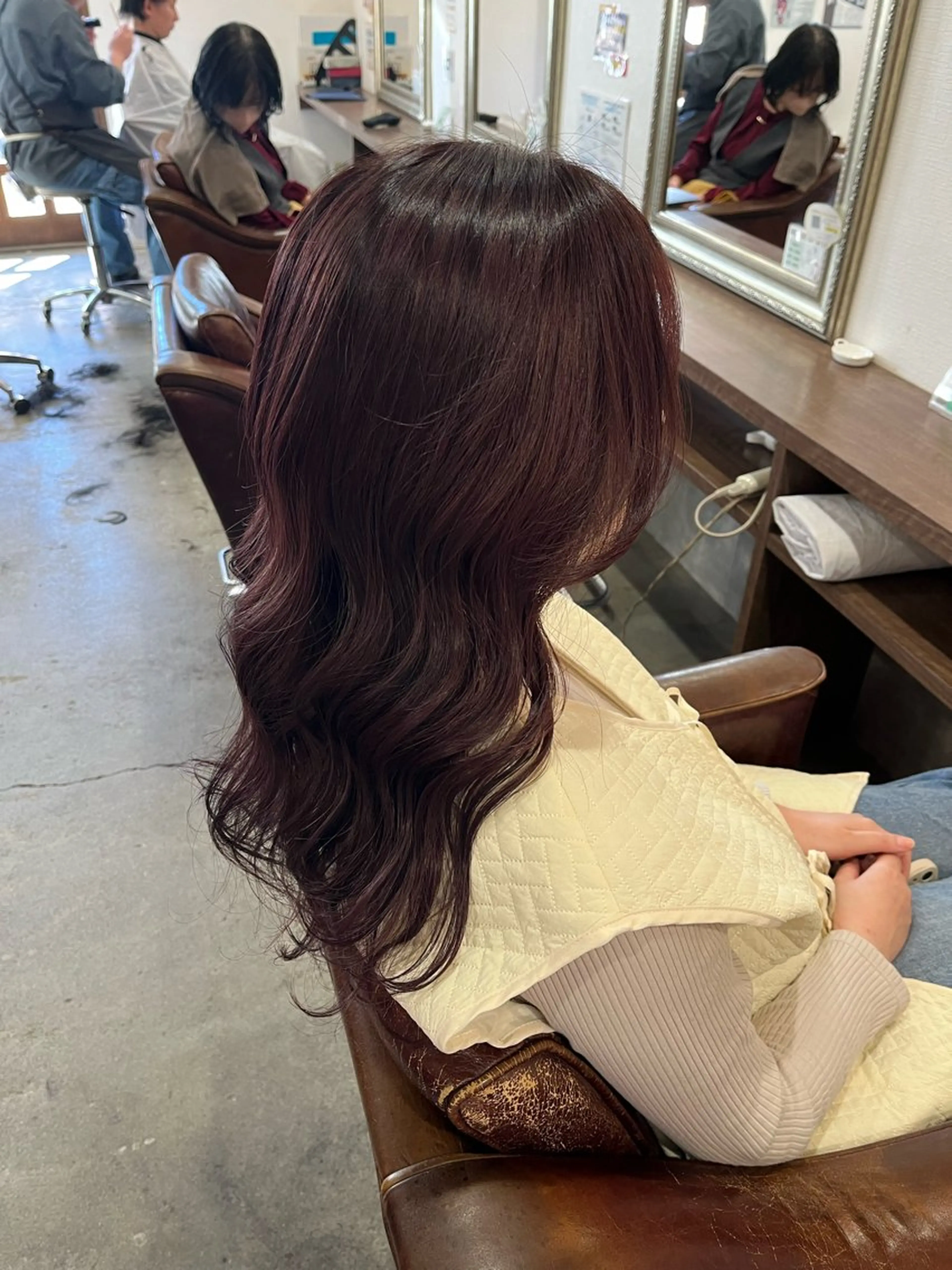 ロング ピンクブラウン 🫧ベージュカラー× レイヤー🫧HARUのヘアスタイル