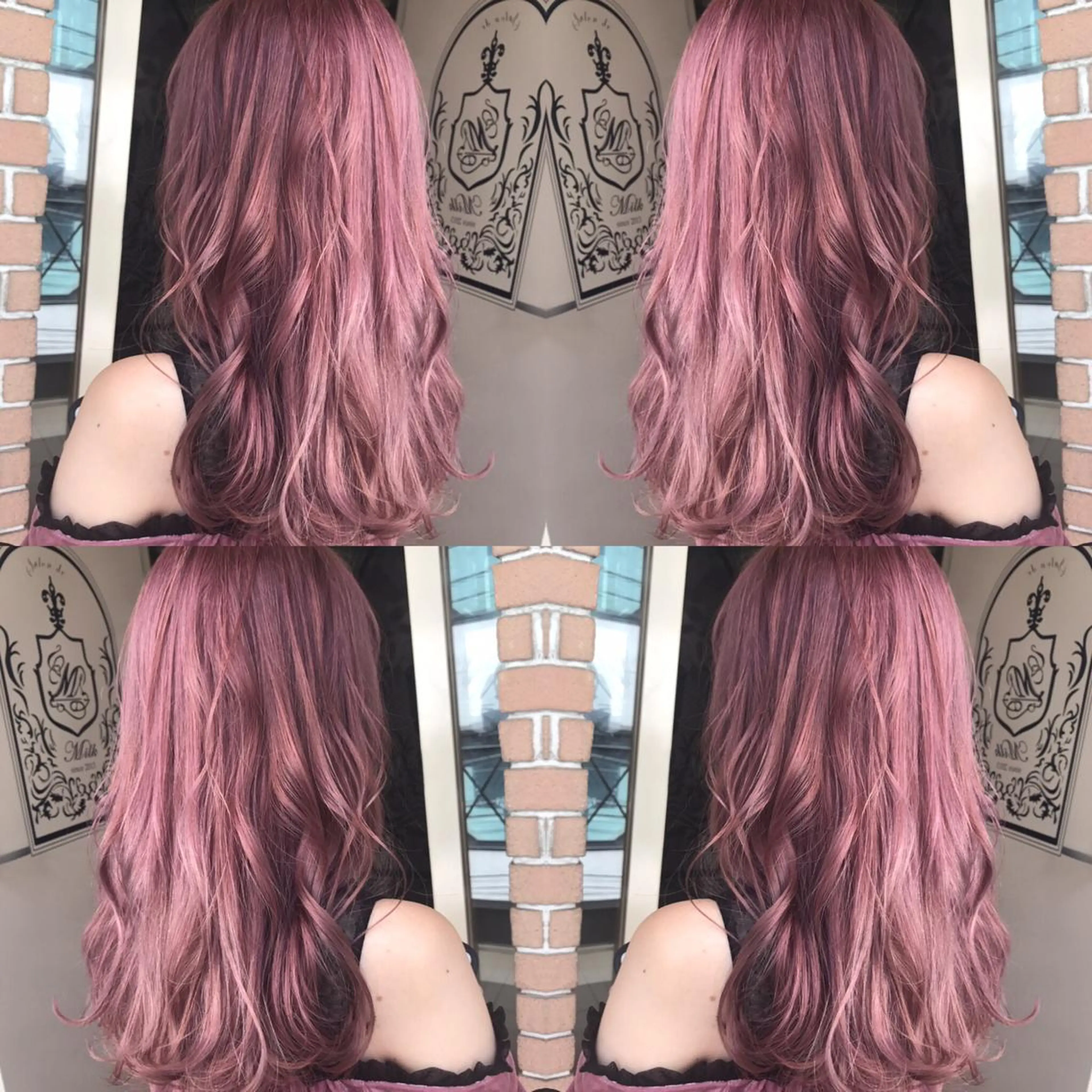 セミロング カラー パーマ ヘアアレンジ メンズ キッズ ネイル マツエク・マツパ サロンドミルク 原宿のヘアスタイル