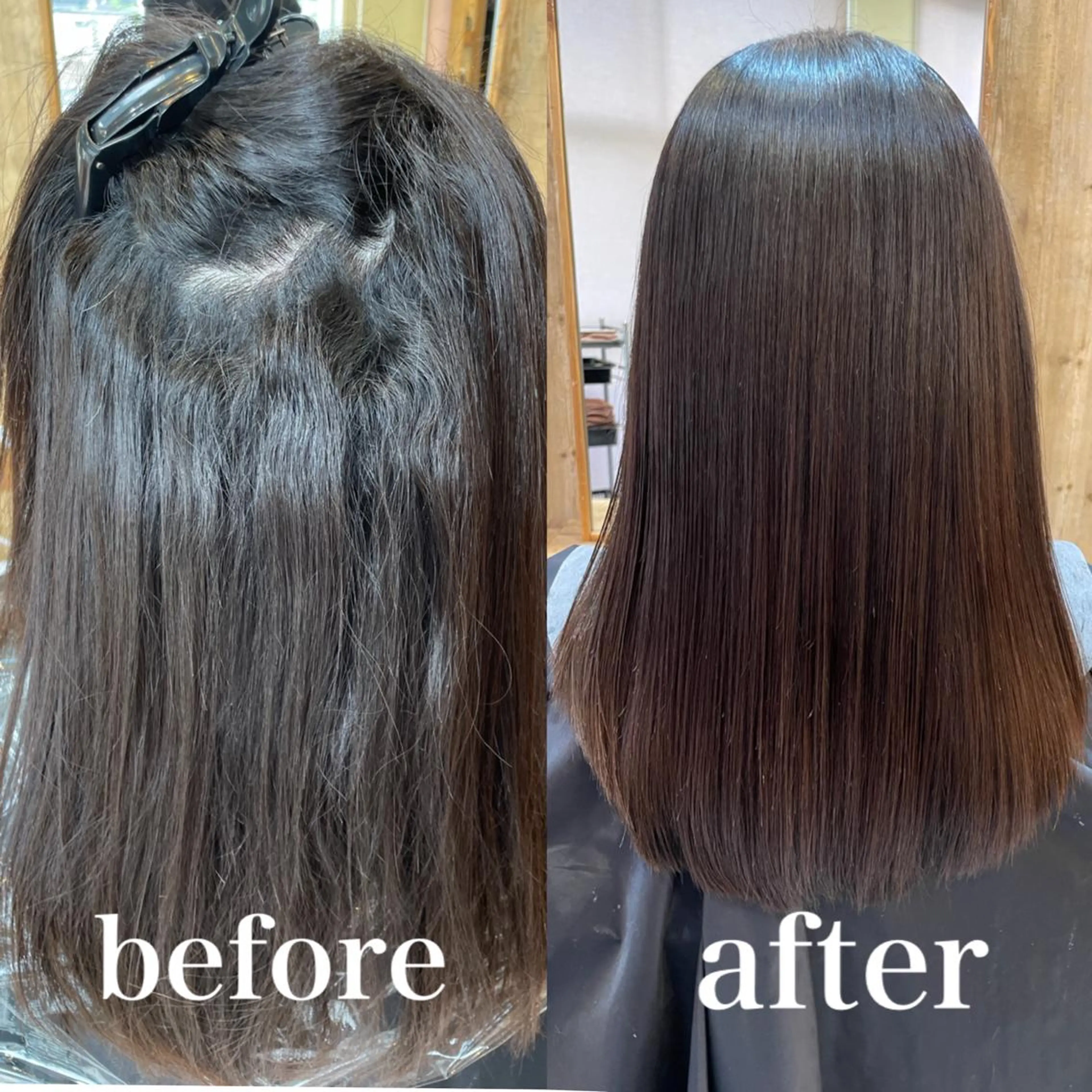 セミロング 縮毛矯正/髪質改善 主税巧一のヘアスタイル